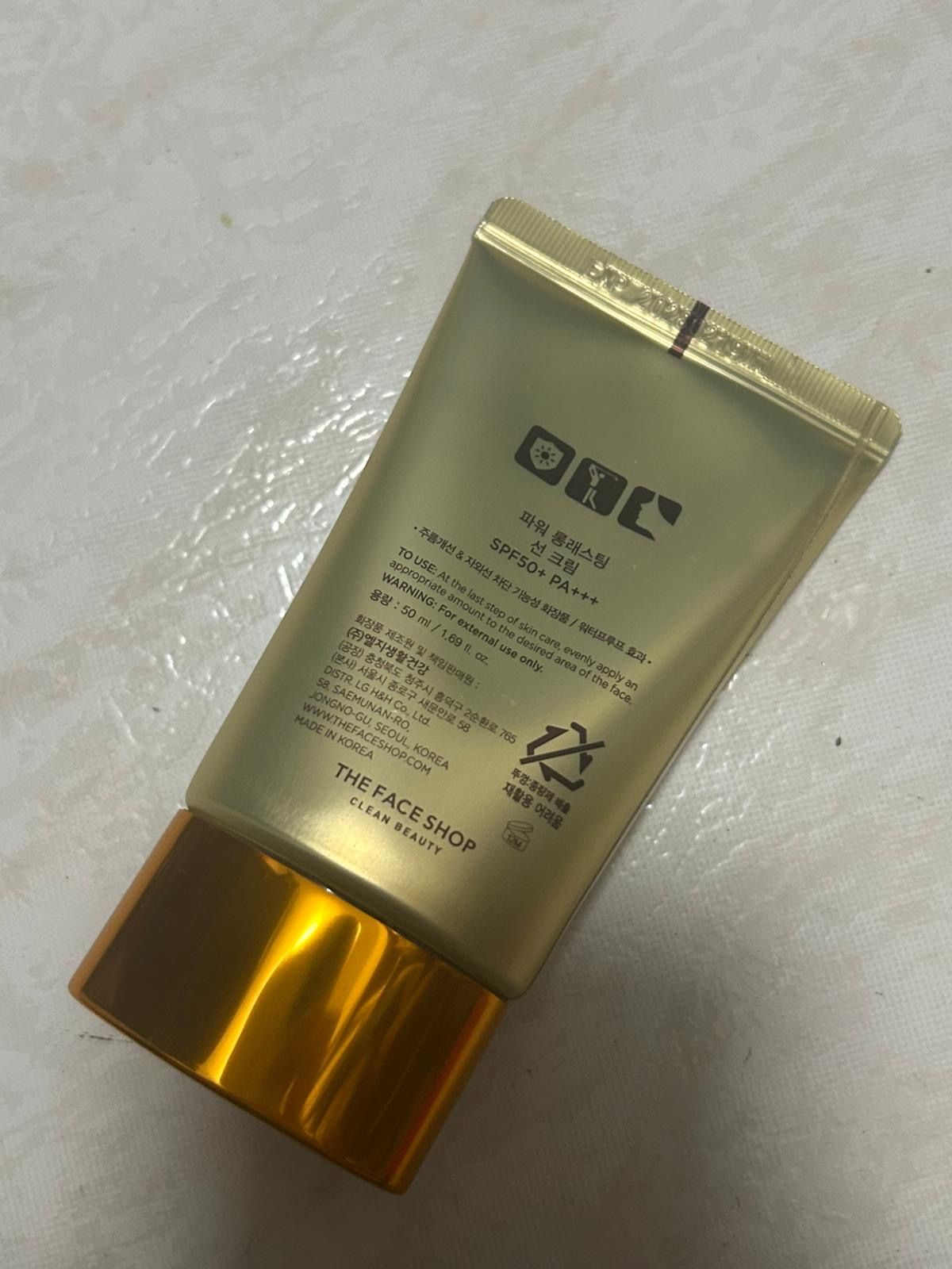 The Face Shop 持久防曬霜SPF50+PA+++ 50ml 真實評價/用後感 bymhm**************com 1 The Face Shop 持久防曬霜SPF50+PA+++ 50ml 真實評價/實測照片 bymhm**************com 1