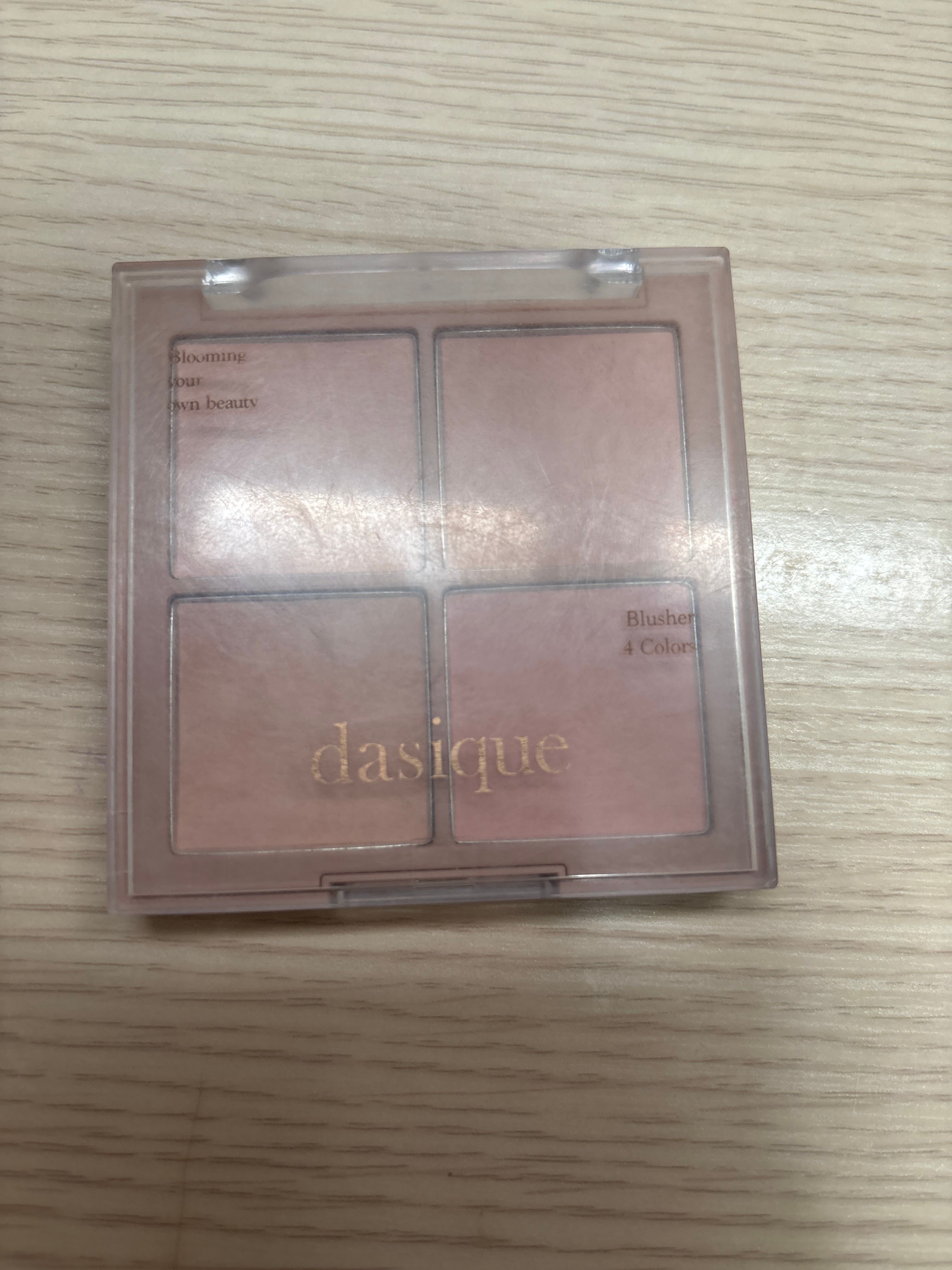 Dasique 4色暖調全啞光胭脂盤 真實評價/實測照片 byA***s 1