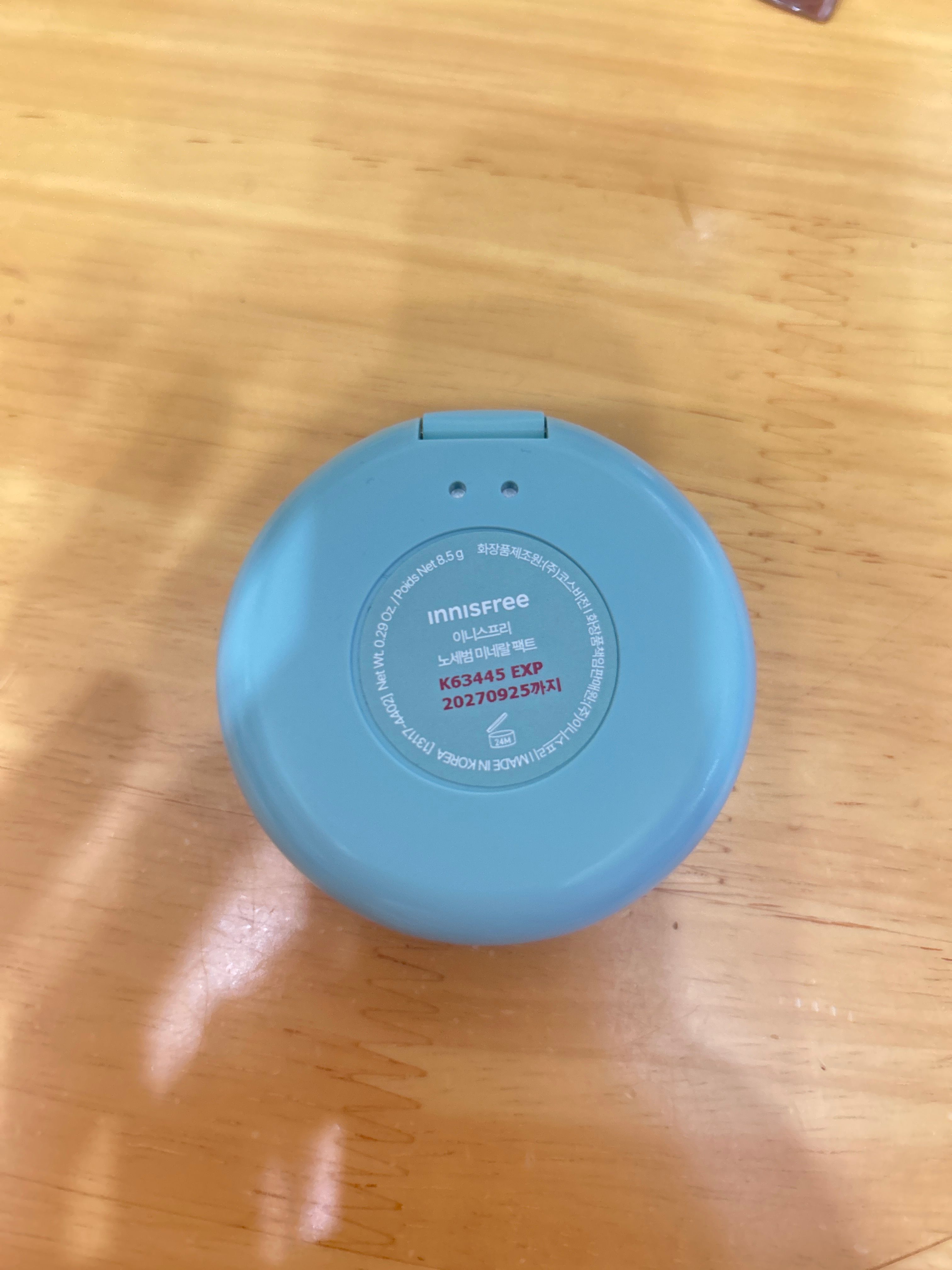 Innisfree 控油礦物質粉餅 真實評價/實測照片 byEmi*****ung 2