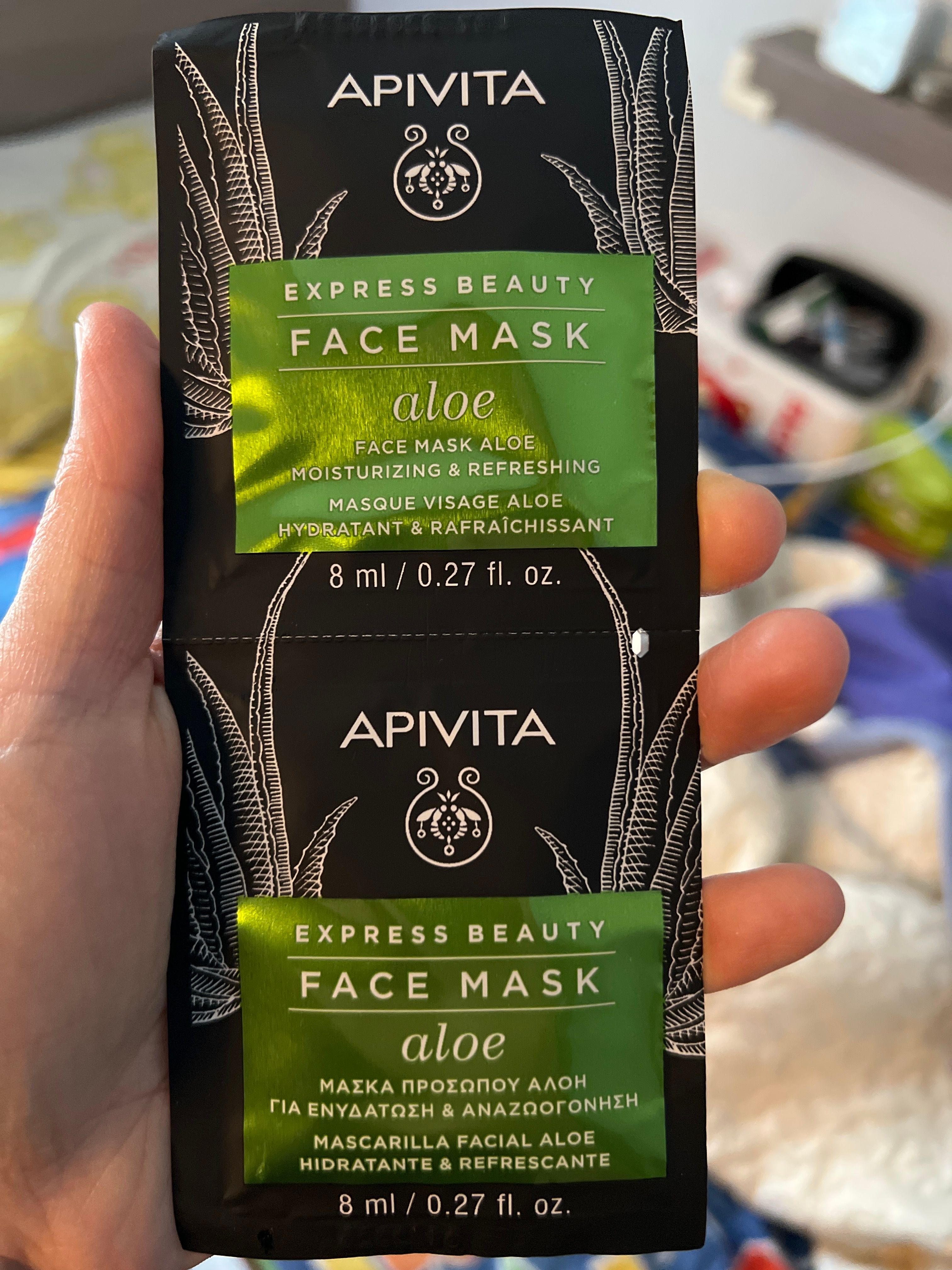 Apivita 蘆薈補濕清爽面膜 真實評價/實測照片 byCr***al 1