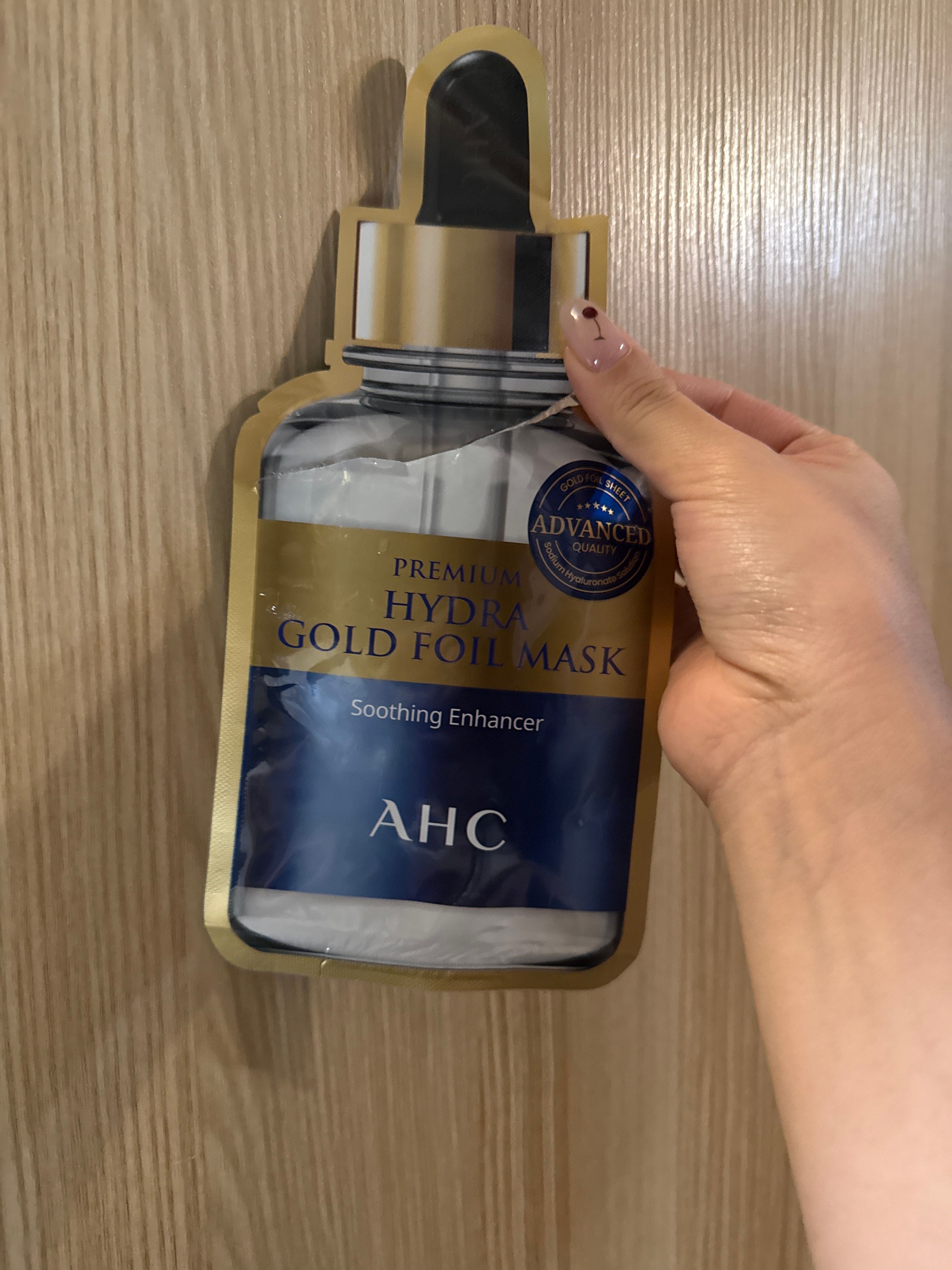 AHC 極致保濕黃金溫感面膜 真實評價/實測照片 bySin*******k:] 1