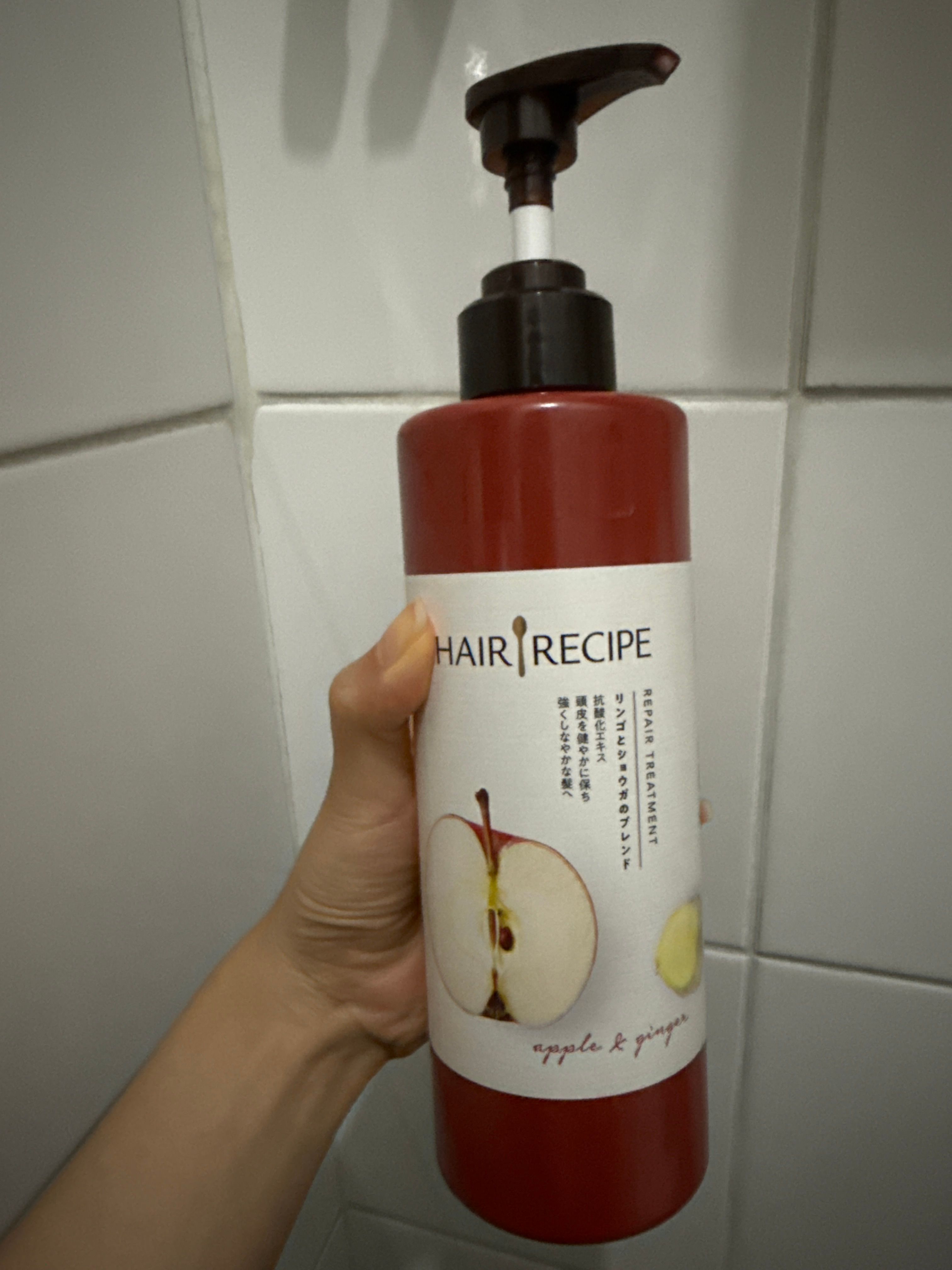 Hair Recipe 生薑蘋果防斷滋養護髮精華素 真實評價/實測照片 byCon***_yy 2