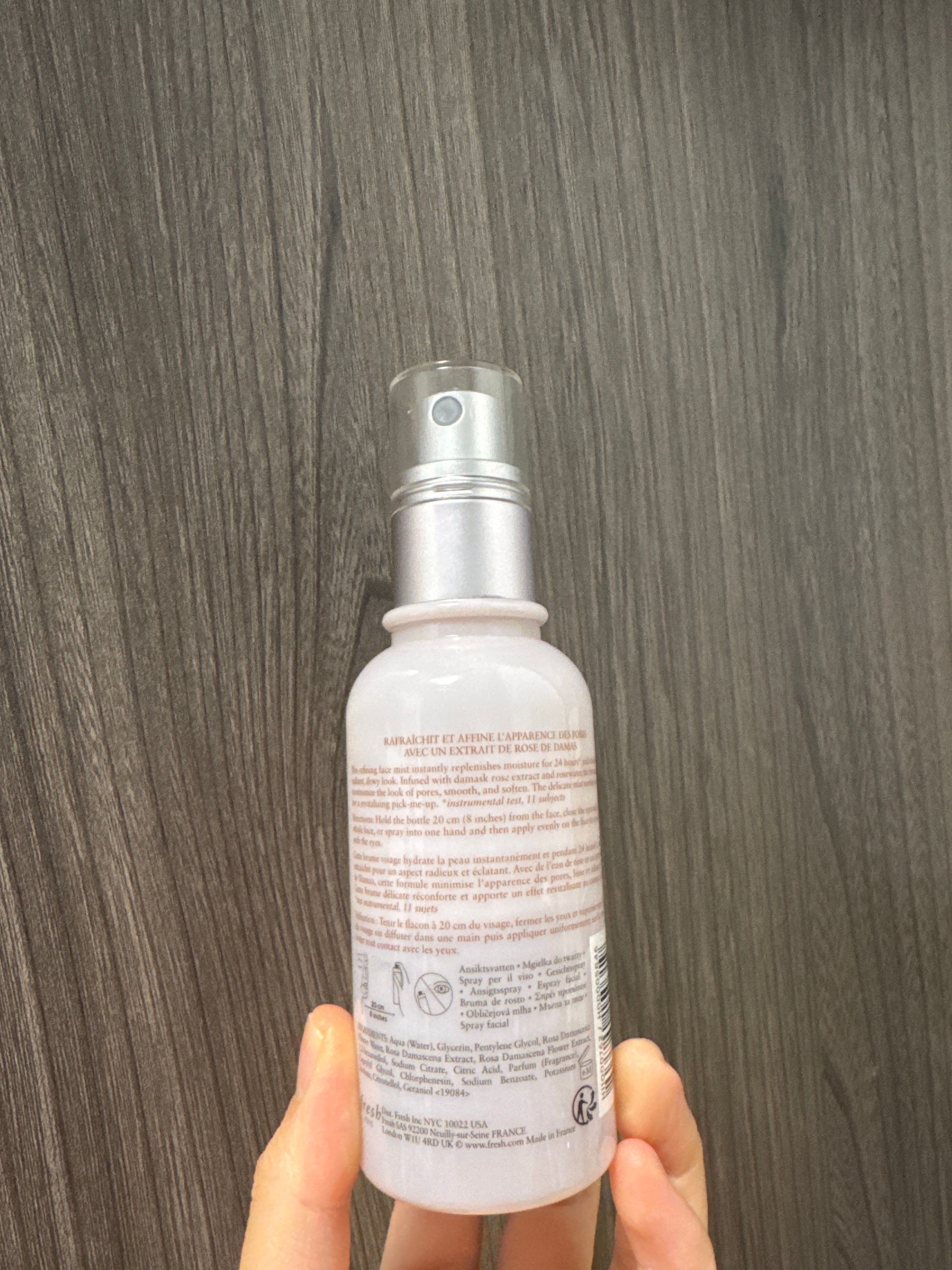 Fresh 玫瑰瞬間保濕噴霧 Rose Instant Hydration Mist 真實評價/用後感 byT*m 1 Fresh 玫瑰瞬間保濕噴霧 Rose Instant Hydration Mist 真實評價/實測照片 byT*m 1