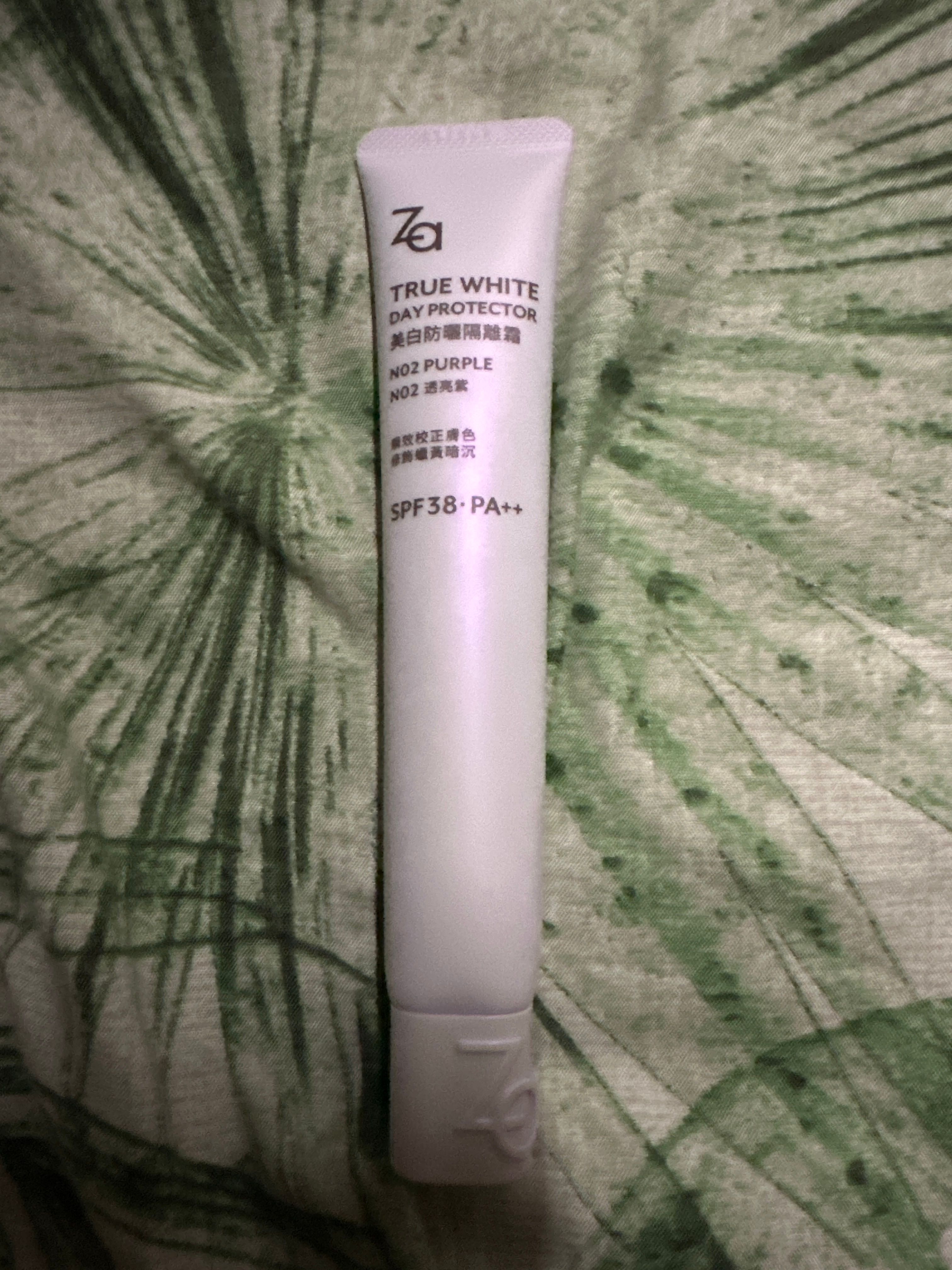 Za 美白隔離霜 透亮紫 真實評價/實測照片 byW***a 2
