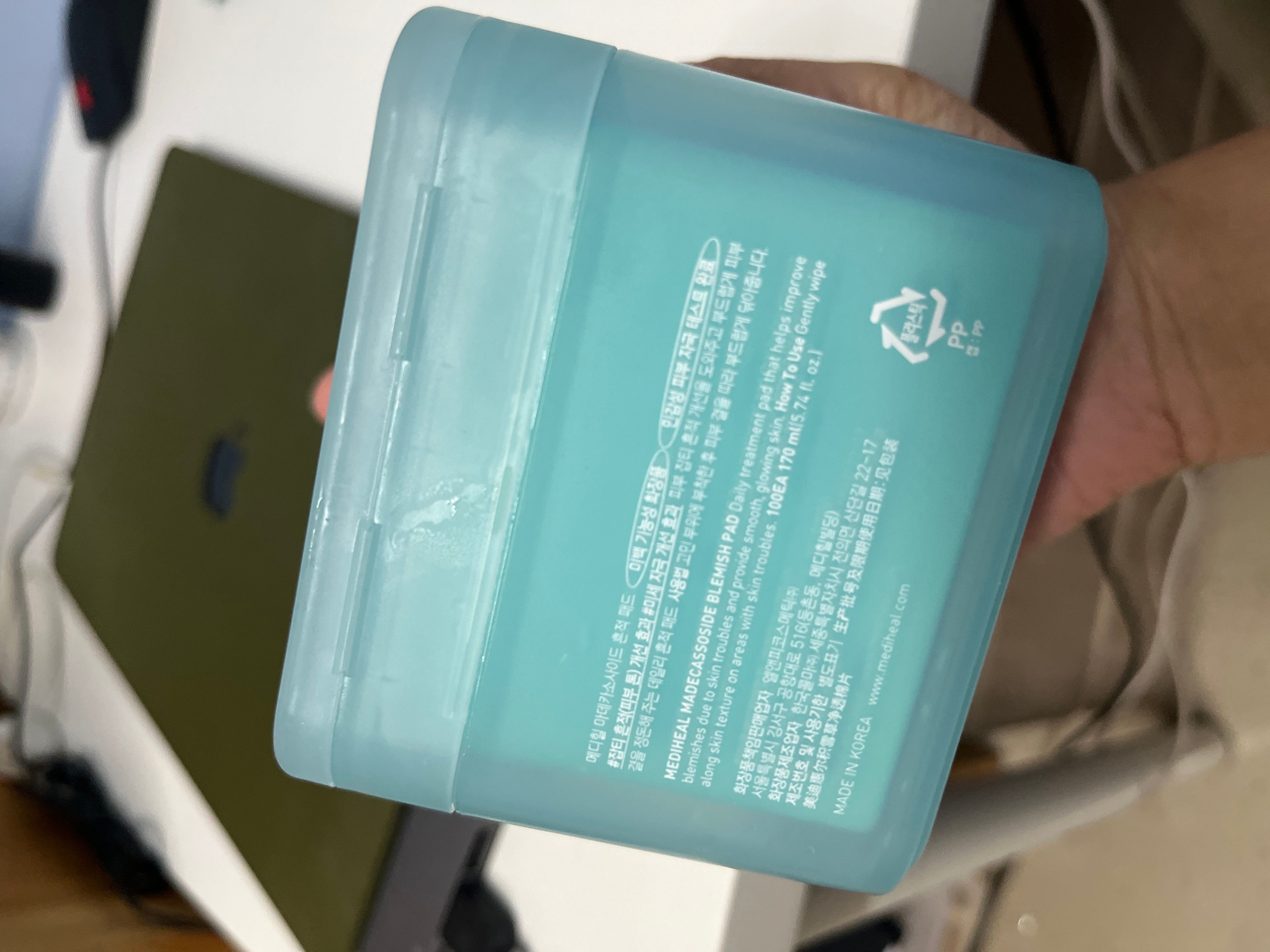 Mediheal 積雪草舒緩淡印護理棉片 真實評價/實測照片 byY**G 1