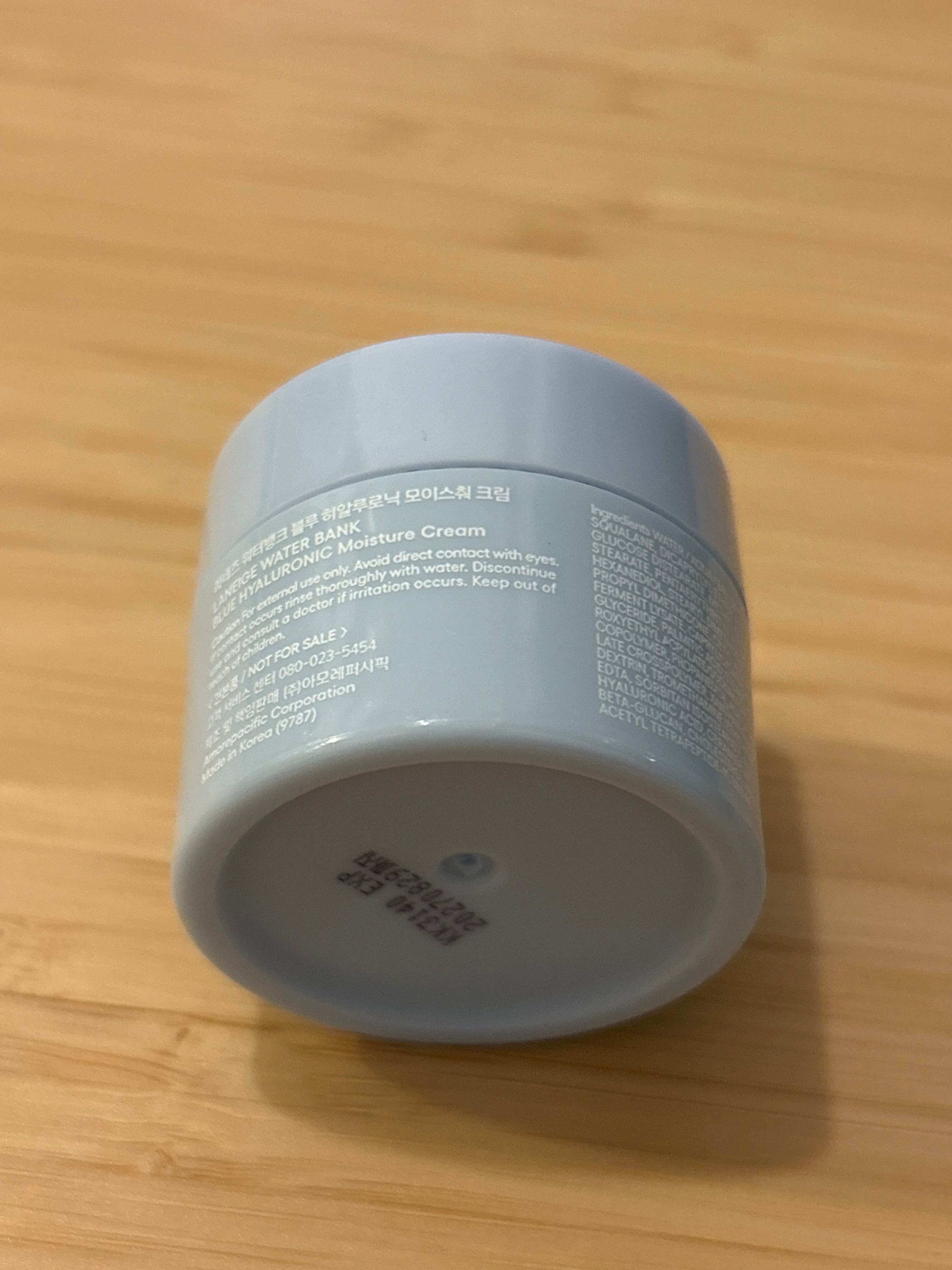 Laneige 水庫補濕微質酸補濕乳霜 真實評價/實測照片 byC**. 2