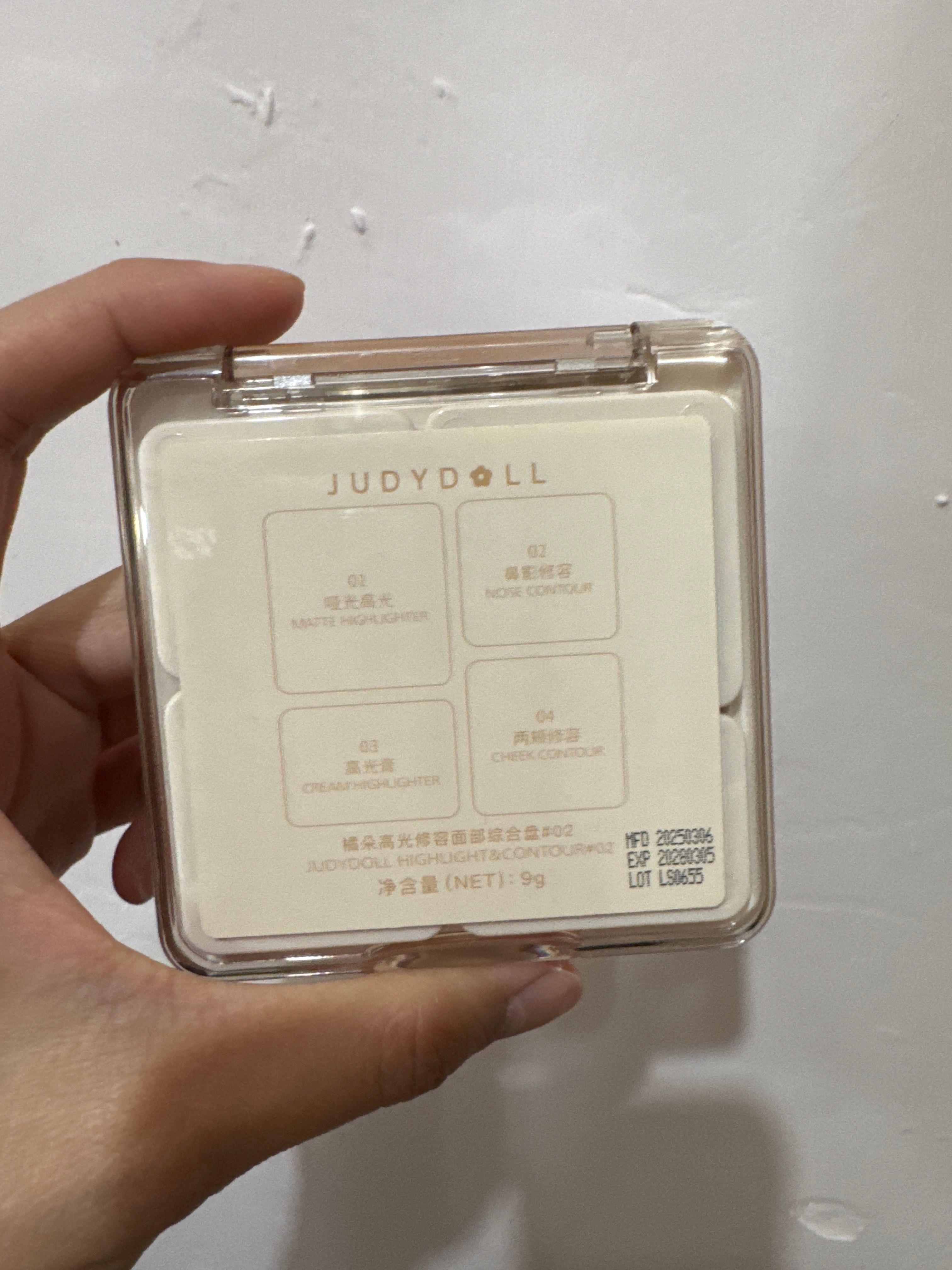 Judy Doll 橘朵 2合1高光修容盤 真實評價/實測照片 byJoj***********314 2