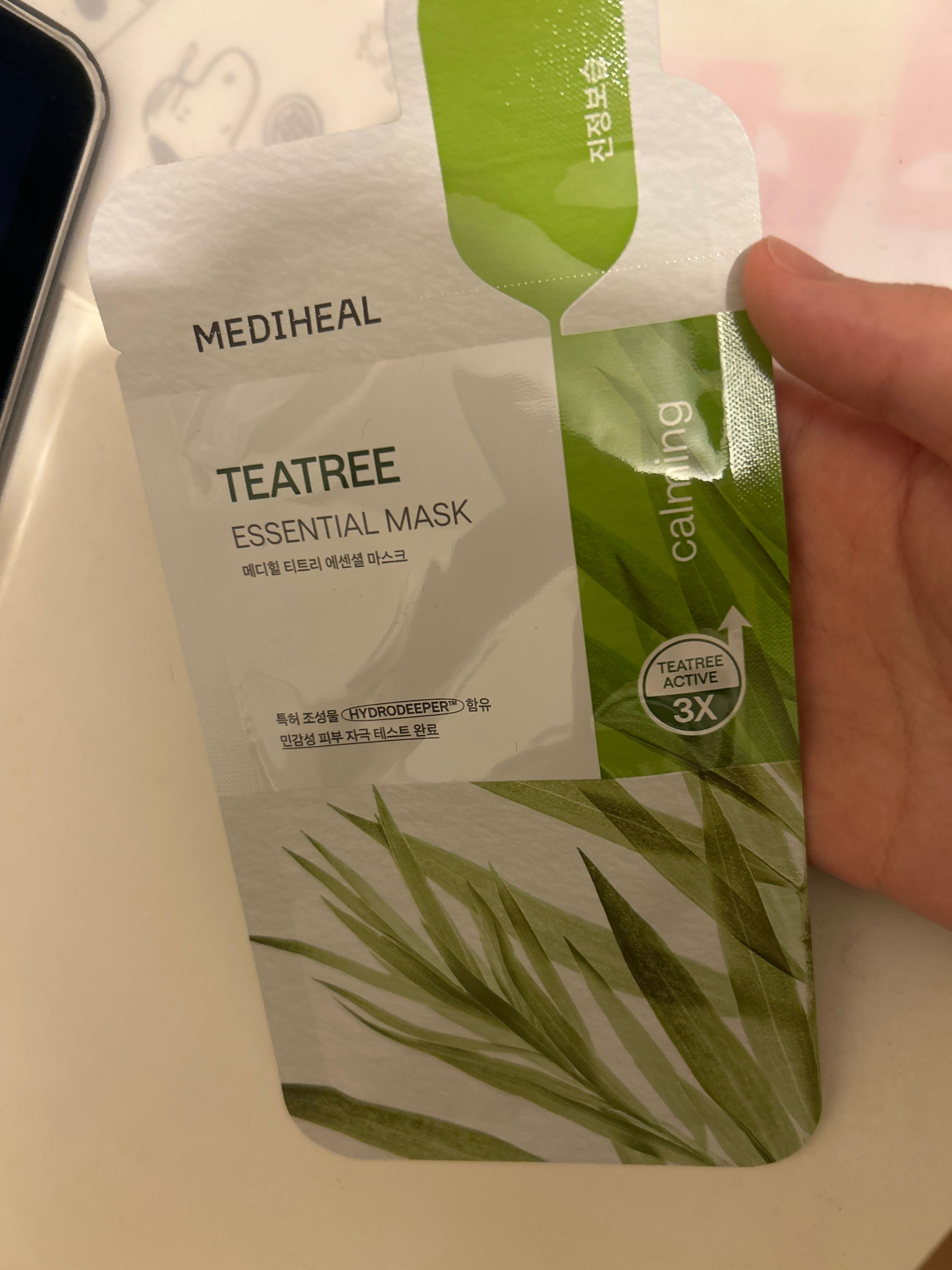 Mediheal 茶樹舒緩護理保濕導入精華面膜 真實評價/實測照片 bysum****han 1