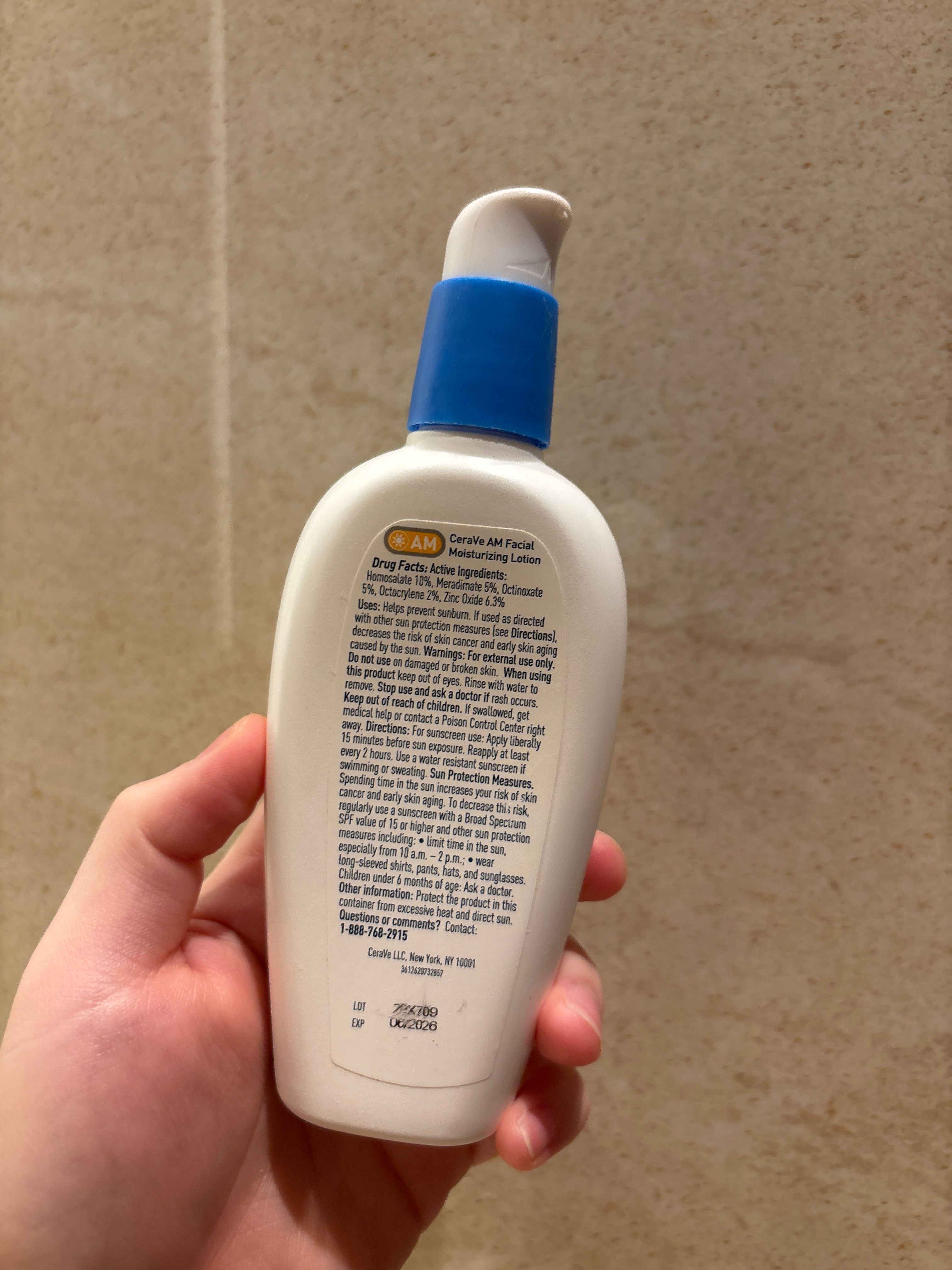 CeraVe 長效保濕防曬面霜 SPF30 真實評價/實測照片 byzoe************com 2
