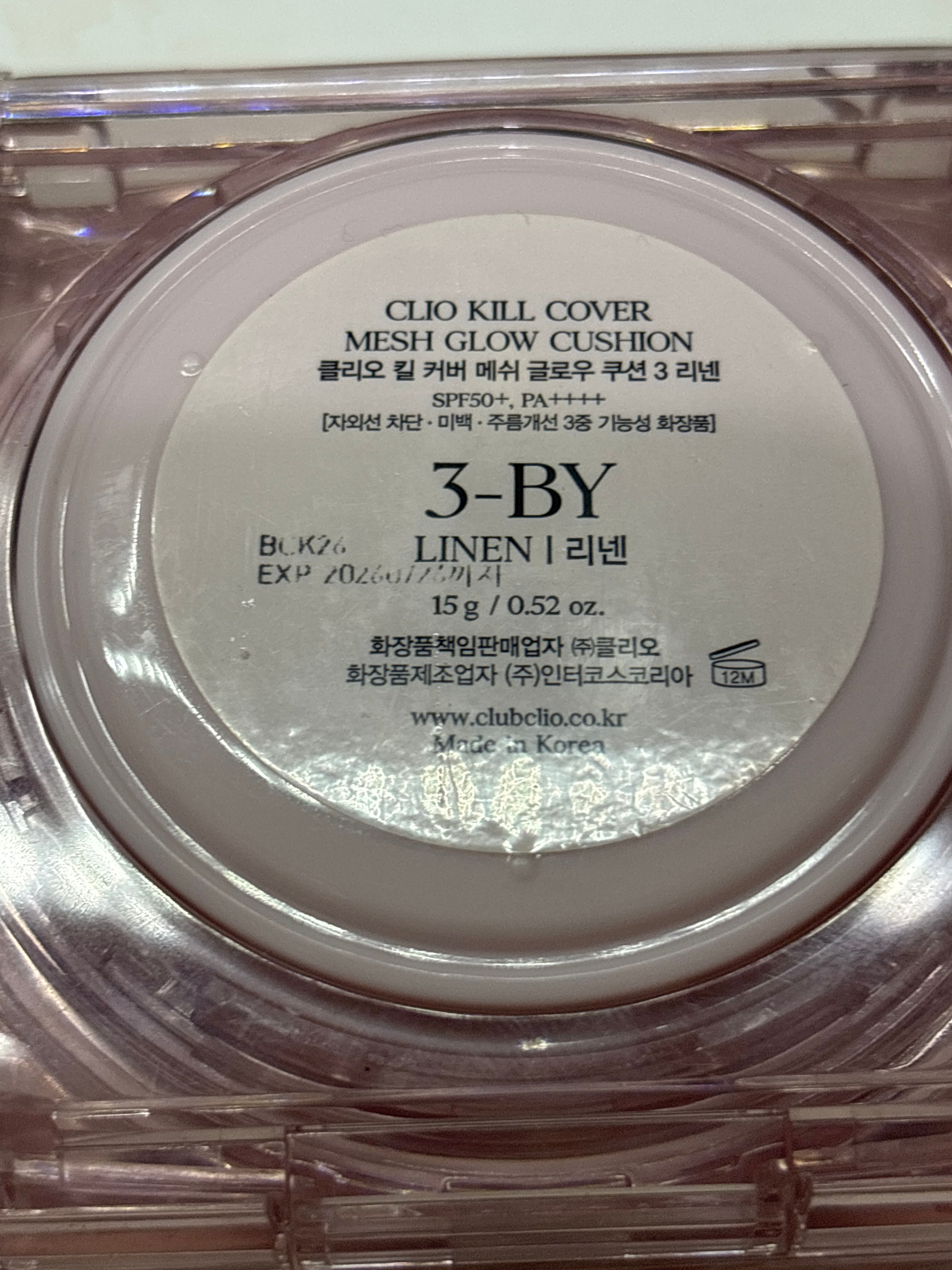 Clio 珂莉奧 魔力柔亮無瑕氣墊粉底 真實評價/實測照片 byau**yy 1