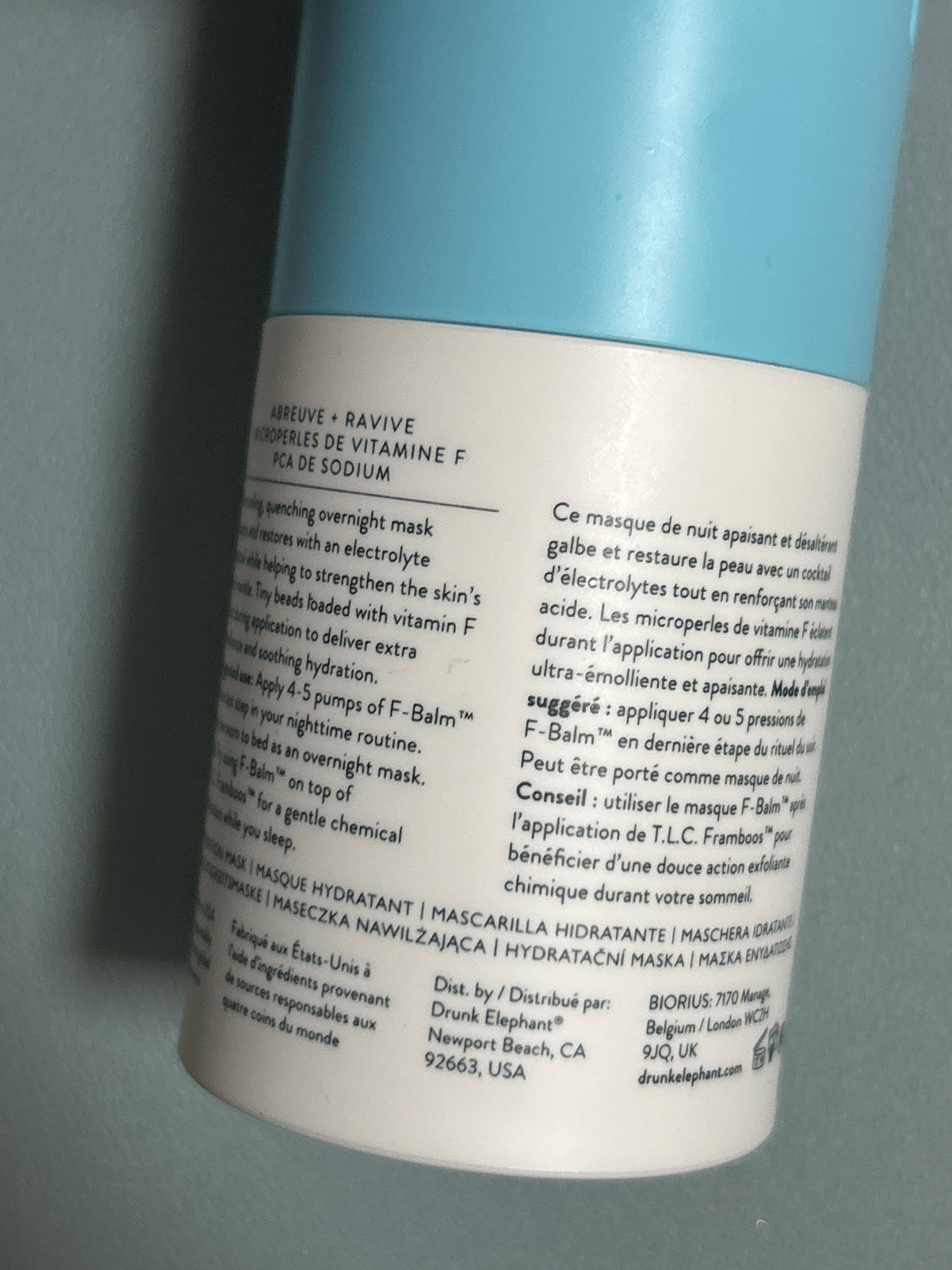 Drunk Elephant 電解質保濕水面膜 真實評價/實測照片 byP*a 2
