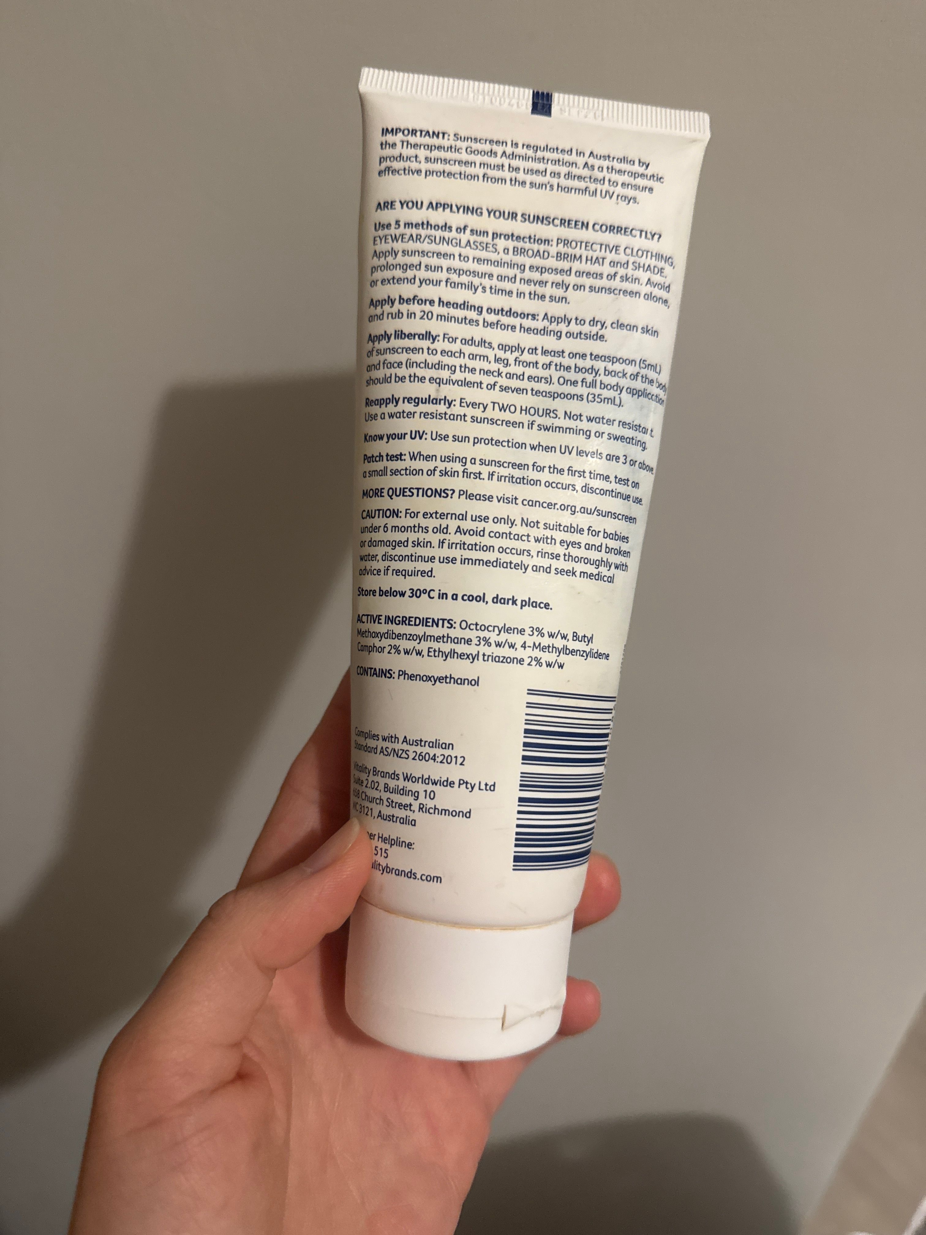 澳洲防癌協會防曬 Cancer Council Australia SPF50+啞緻保濕防曬霜 真實評價/實測照片 bysan*********************.hk 2