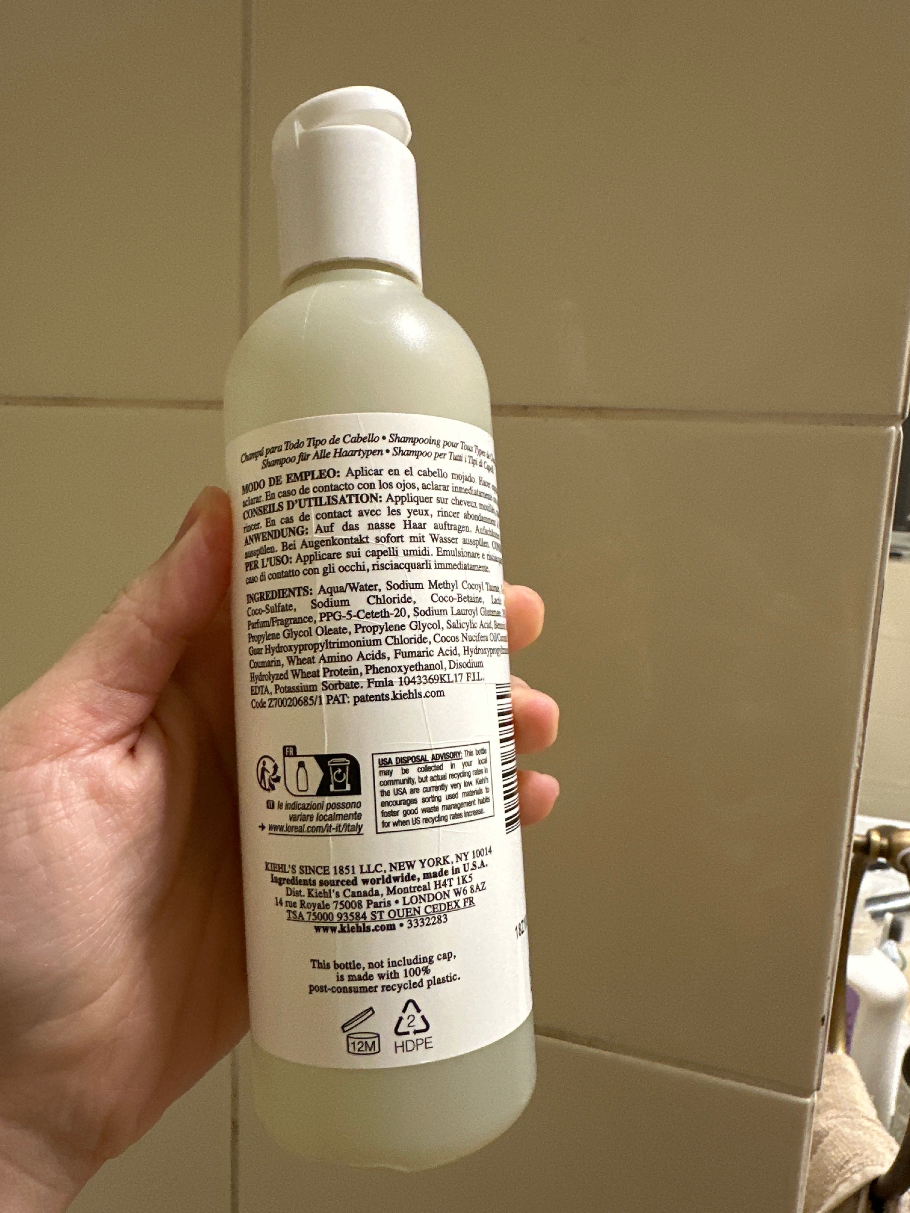 Kiehl's 氨基酸洗髮水 真實評價/實測照片 bybea******ife 2