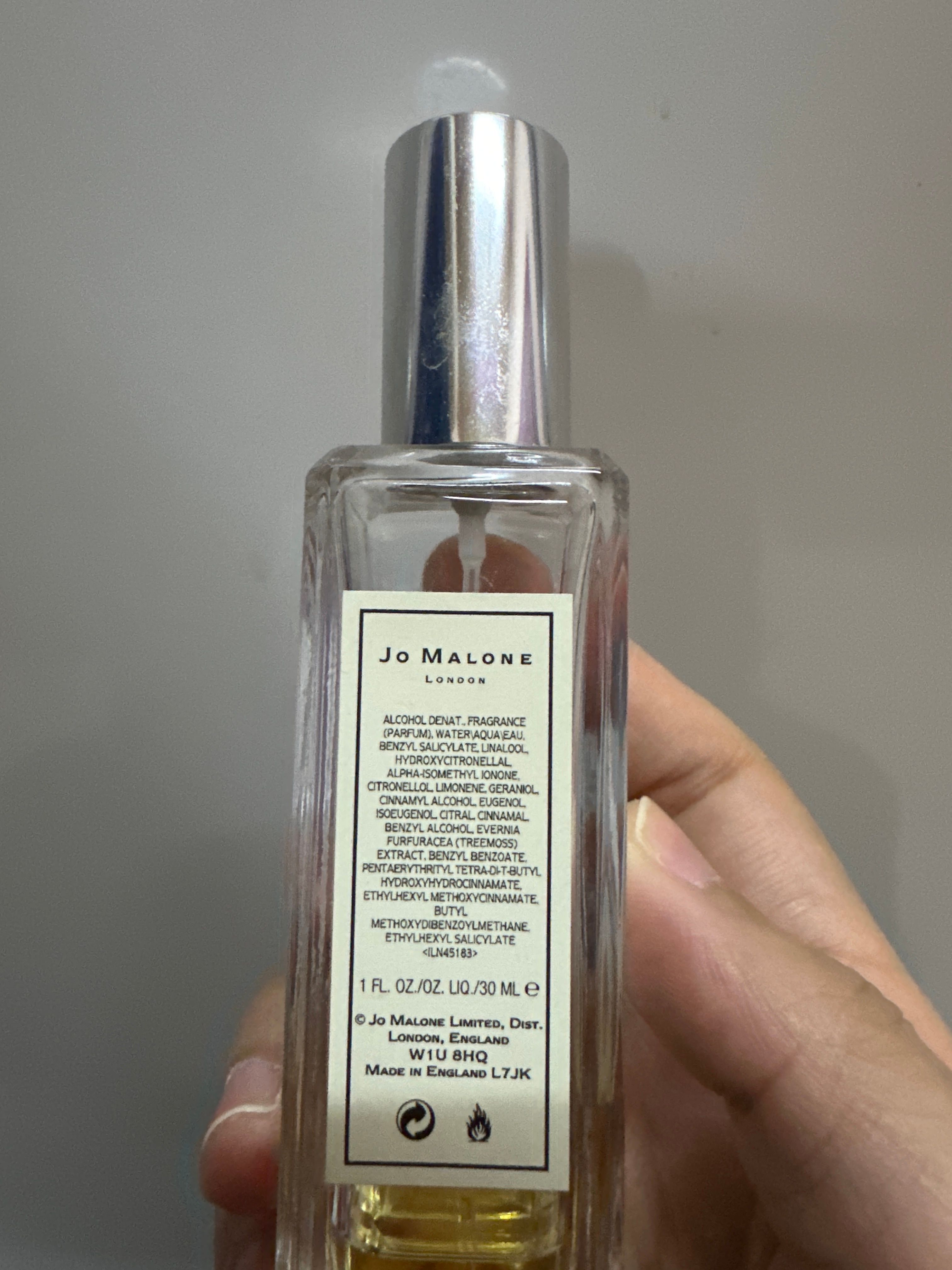 Jo Malone 忍冬與印蒿古龍水 真實評價/實測照片 byM* 2