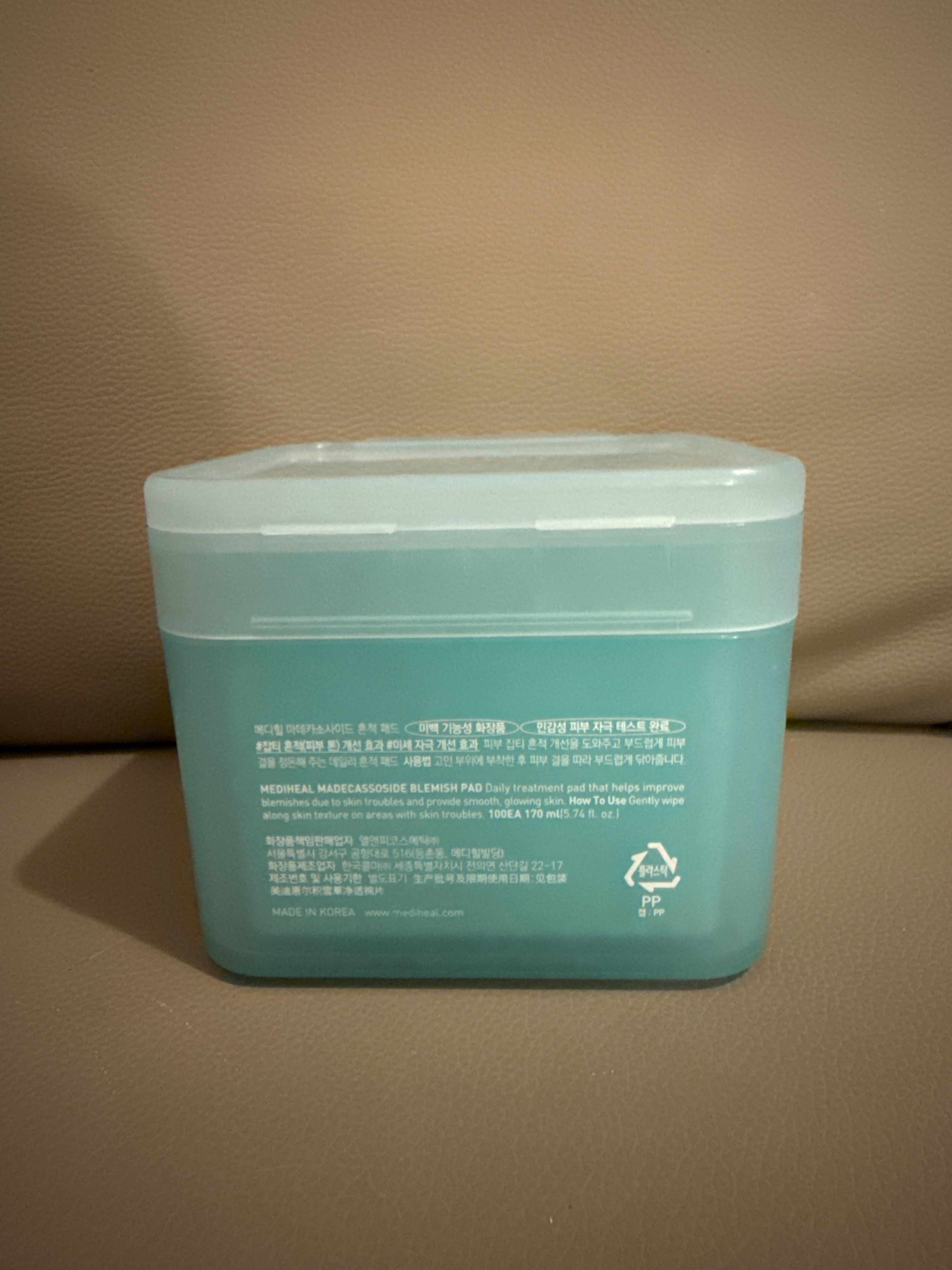 Mediheal 積雪草舒緩淡印護理棉片 真實評價/實測照片 byViv*******ung 1