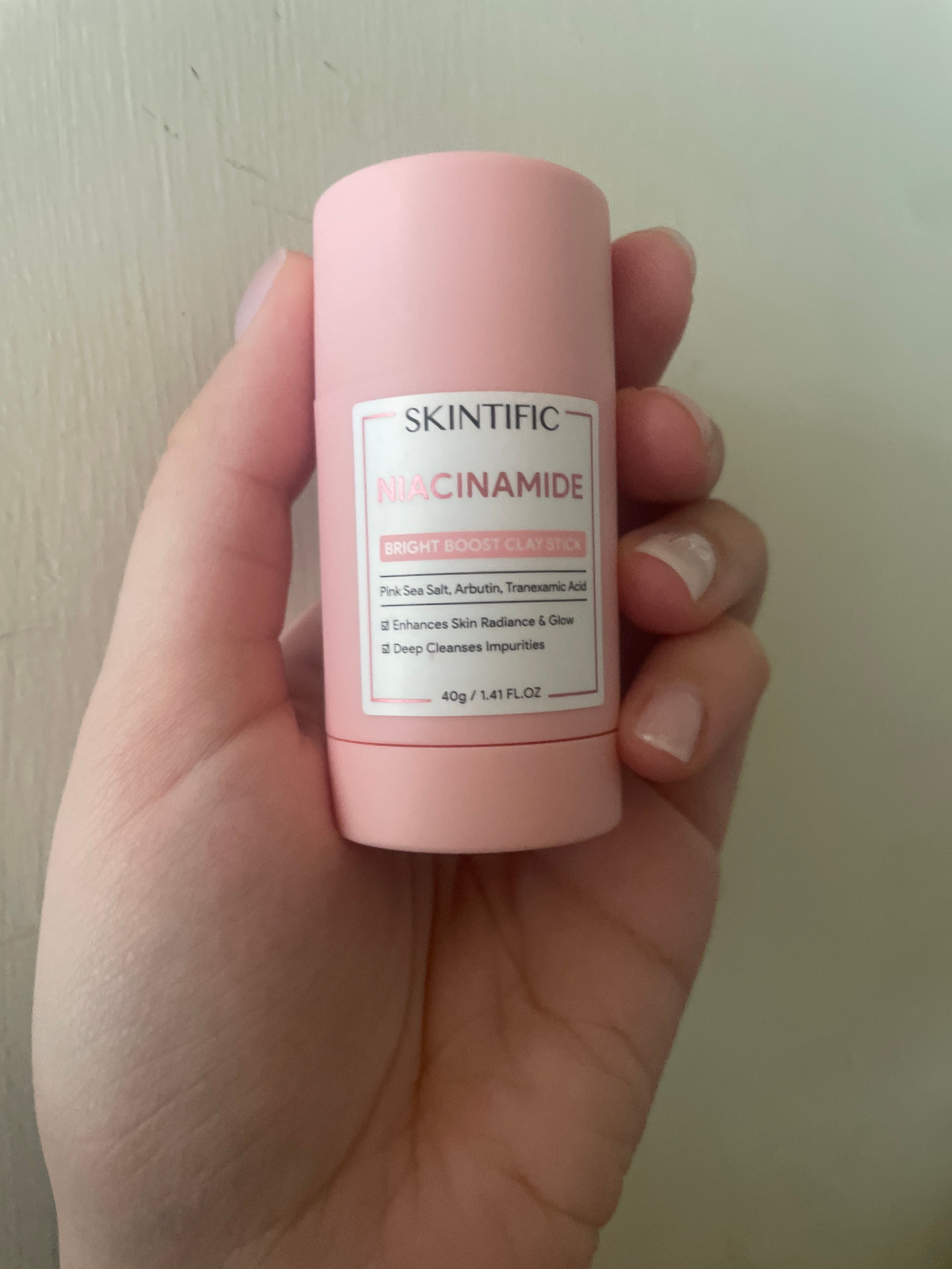 Skintific 煙酰胺亮白固體泥膜棒 真實評價/實測照片 byyuk****************com 2