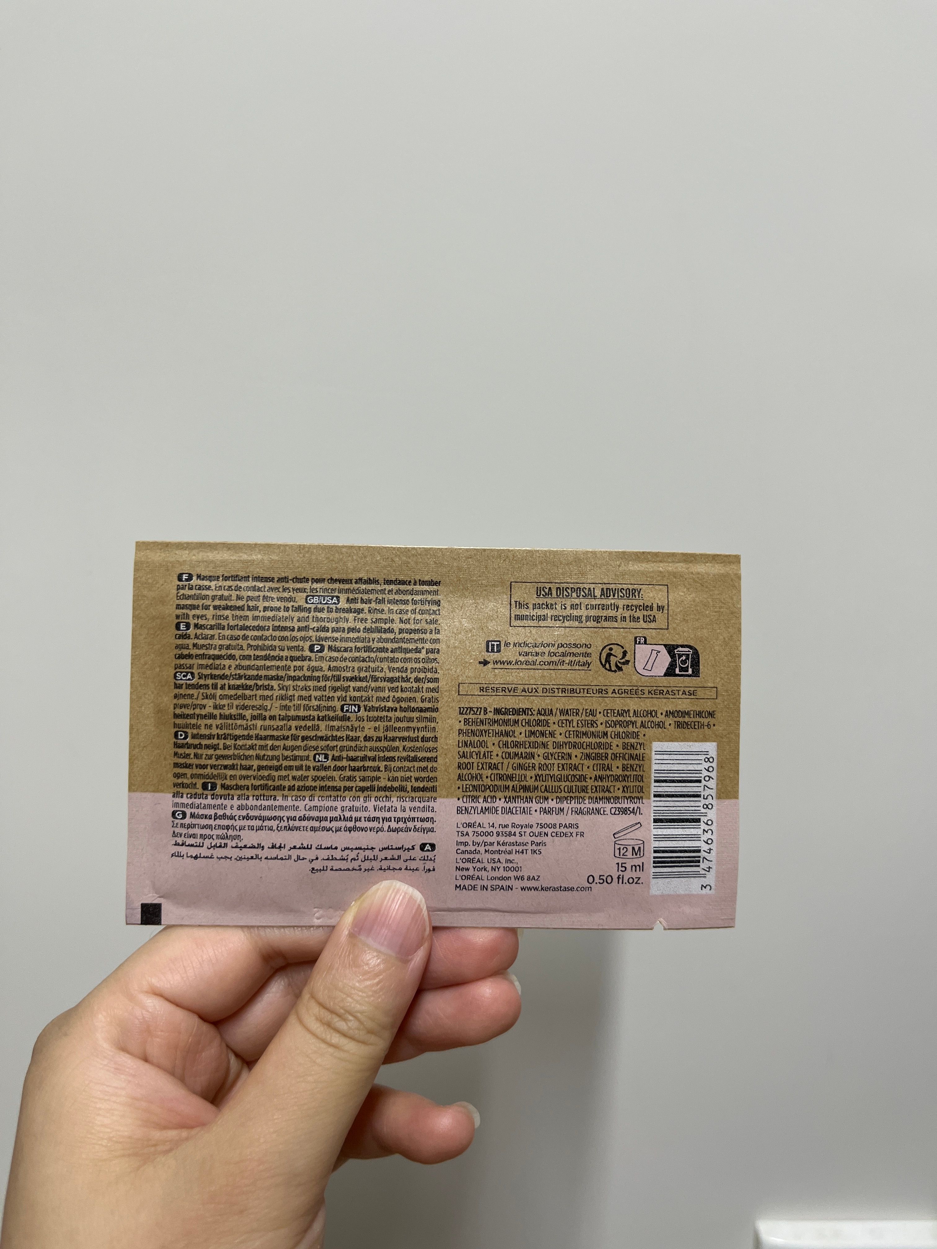 KÉRASTASE 防掉髮修護護髮膜 真實評價/實測照片 byQIN****ING 2