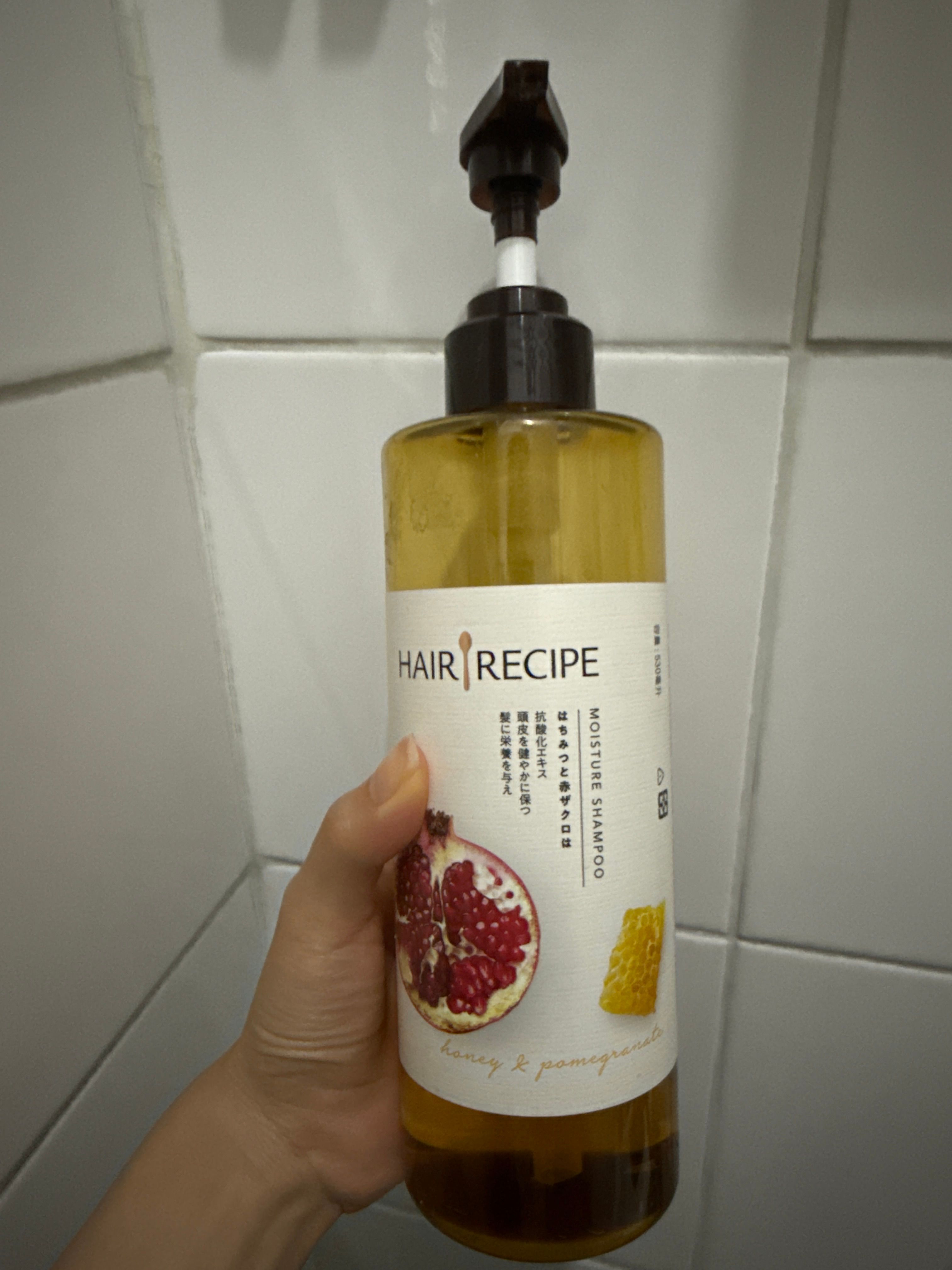 Hair Recipe 蜂蜜石榴水潤亮澤洗髮露 真實評價/實測照片 byCon***_yy 2