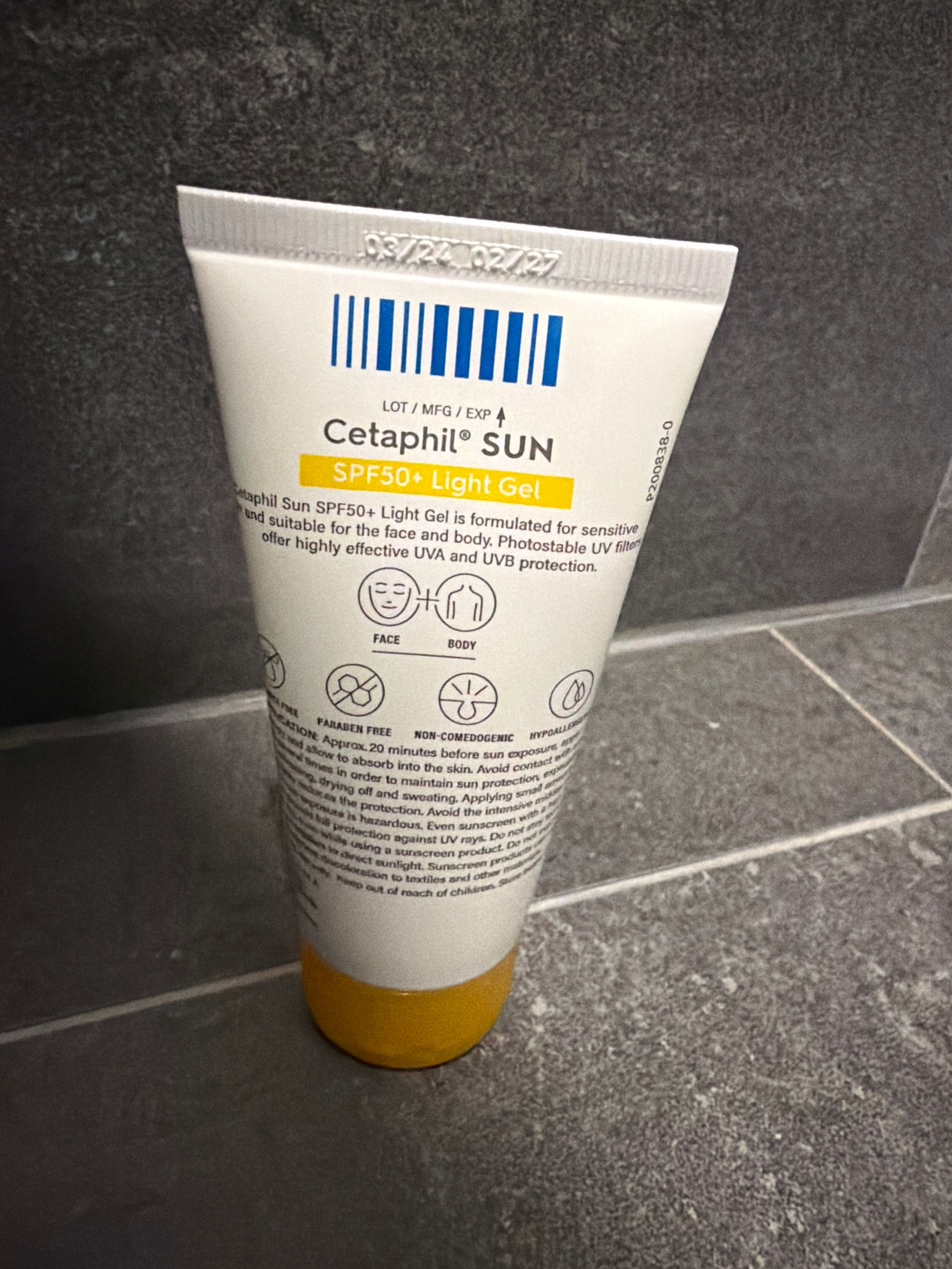 Cetaphil 高效清爽低敏防曬啫喱 SPF50+ 真實評價/實測照片 bykay*************com 1