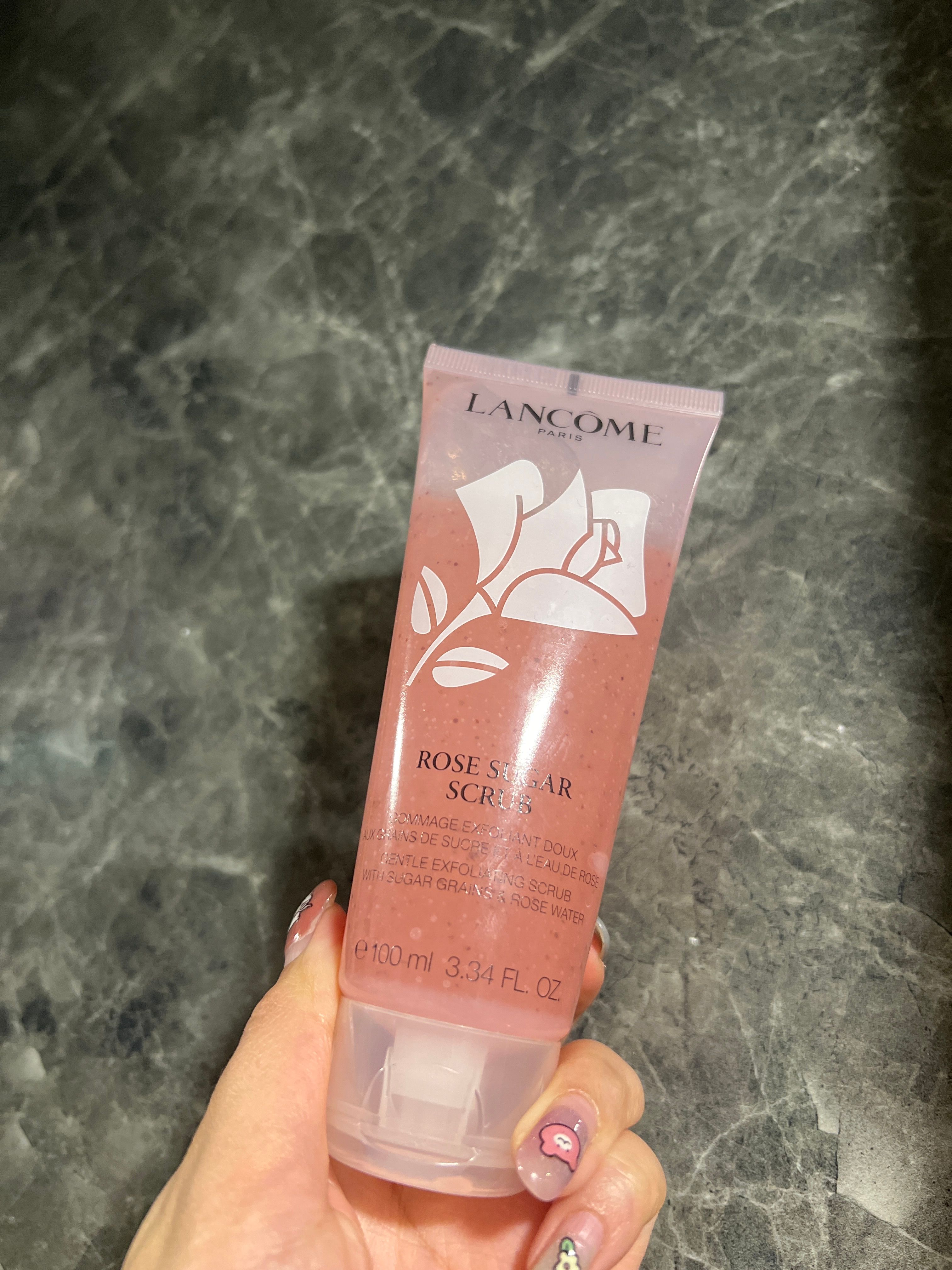 Lancome 玫瑰糖粒磨砂霜 真實評價/實測照片 byell********************com 1