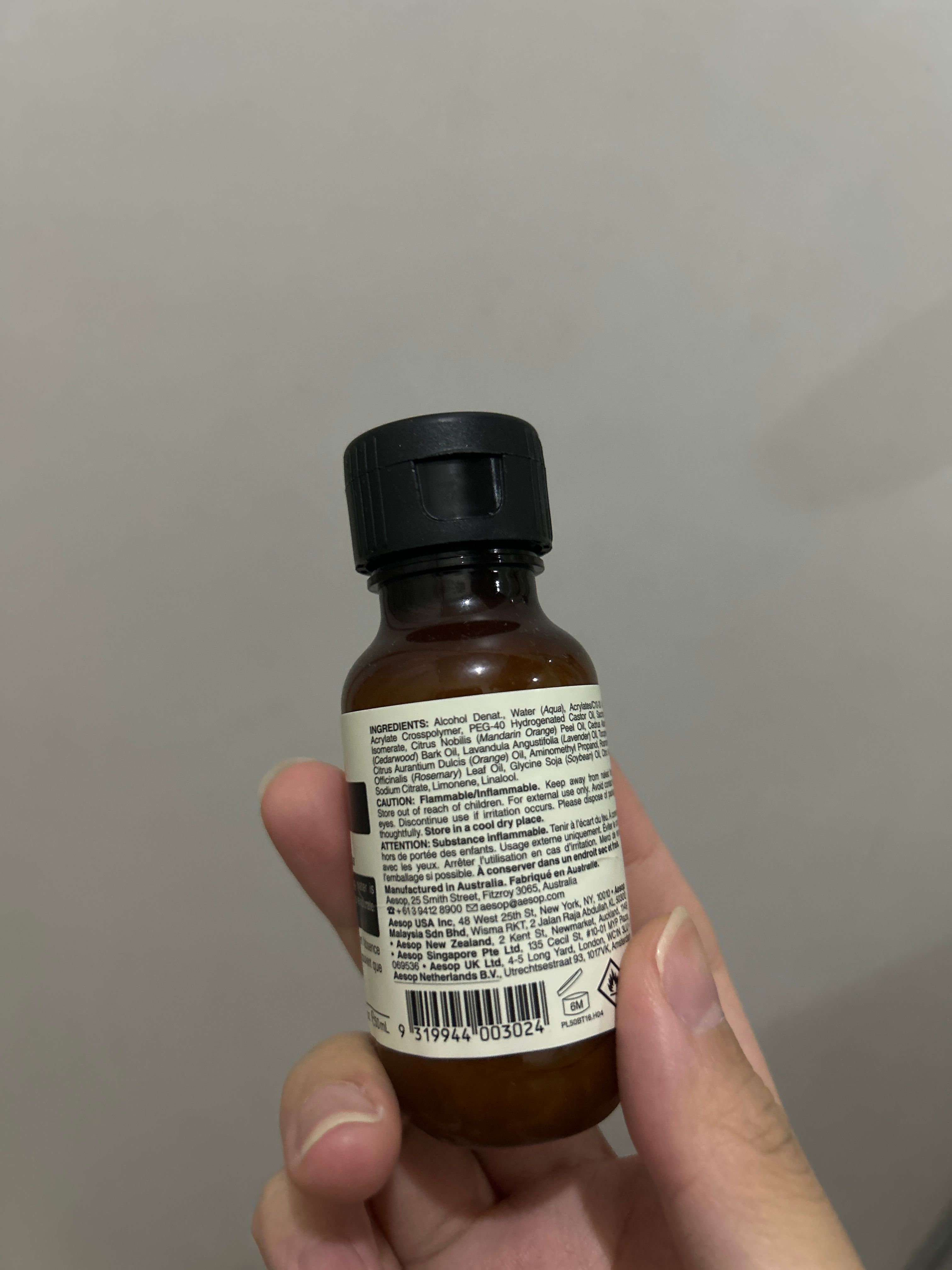 Aesop 賦活手部乾洗清潔露 真實評價/實測照片 bycur**************com 1