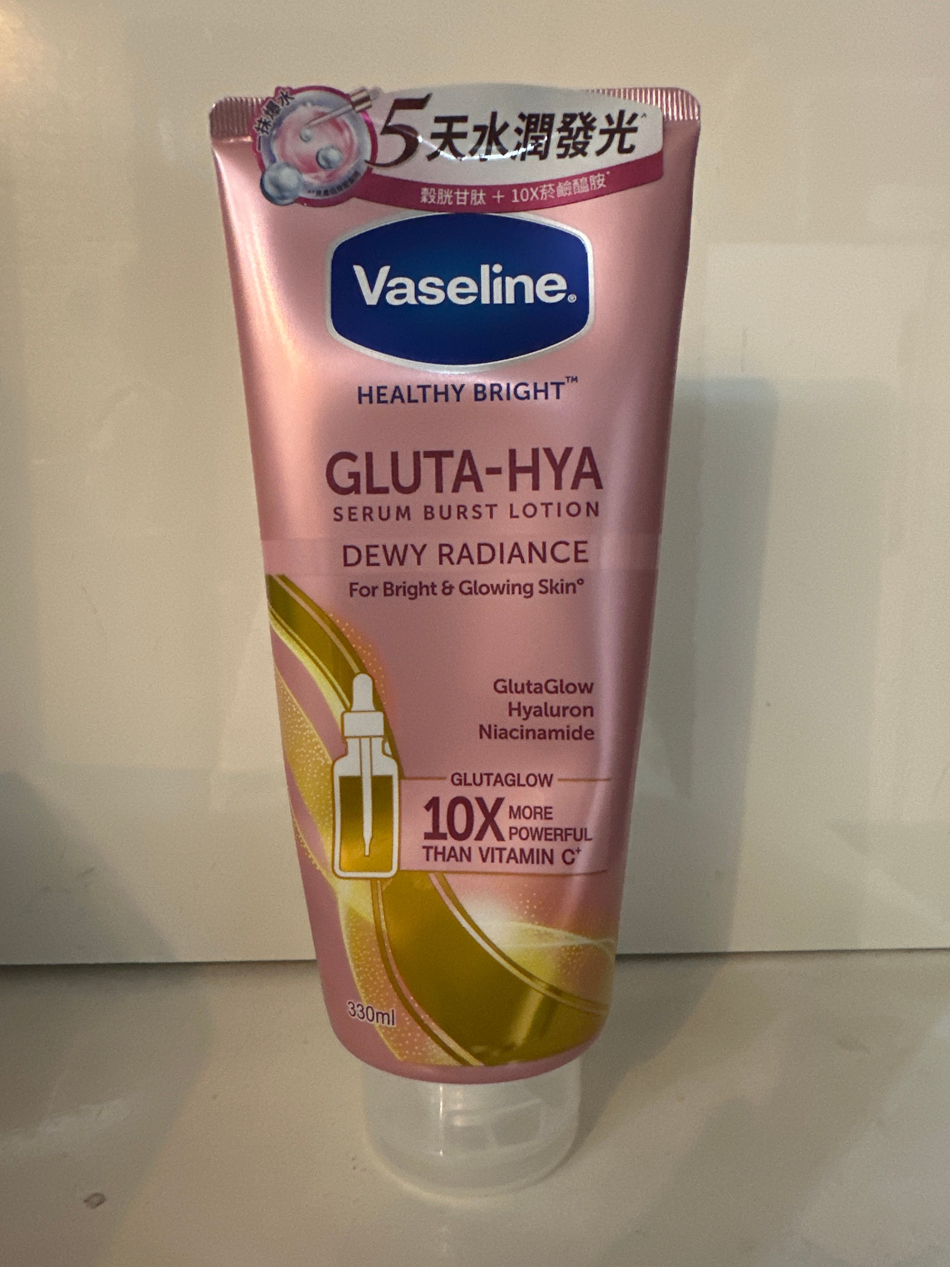 Vaseline 凡士林 肌亮水潤精華凝乳 真實評價/實測照片 bykal***************com 2