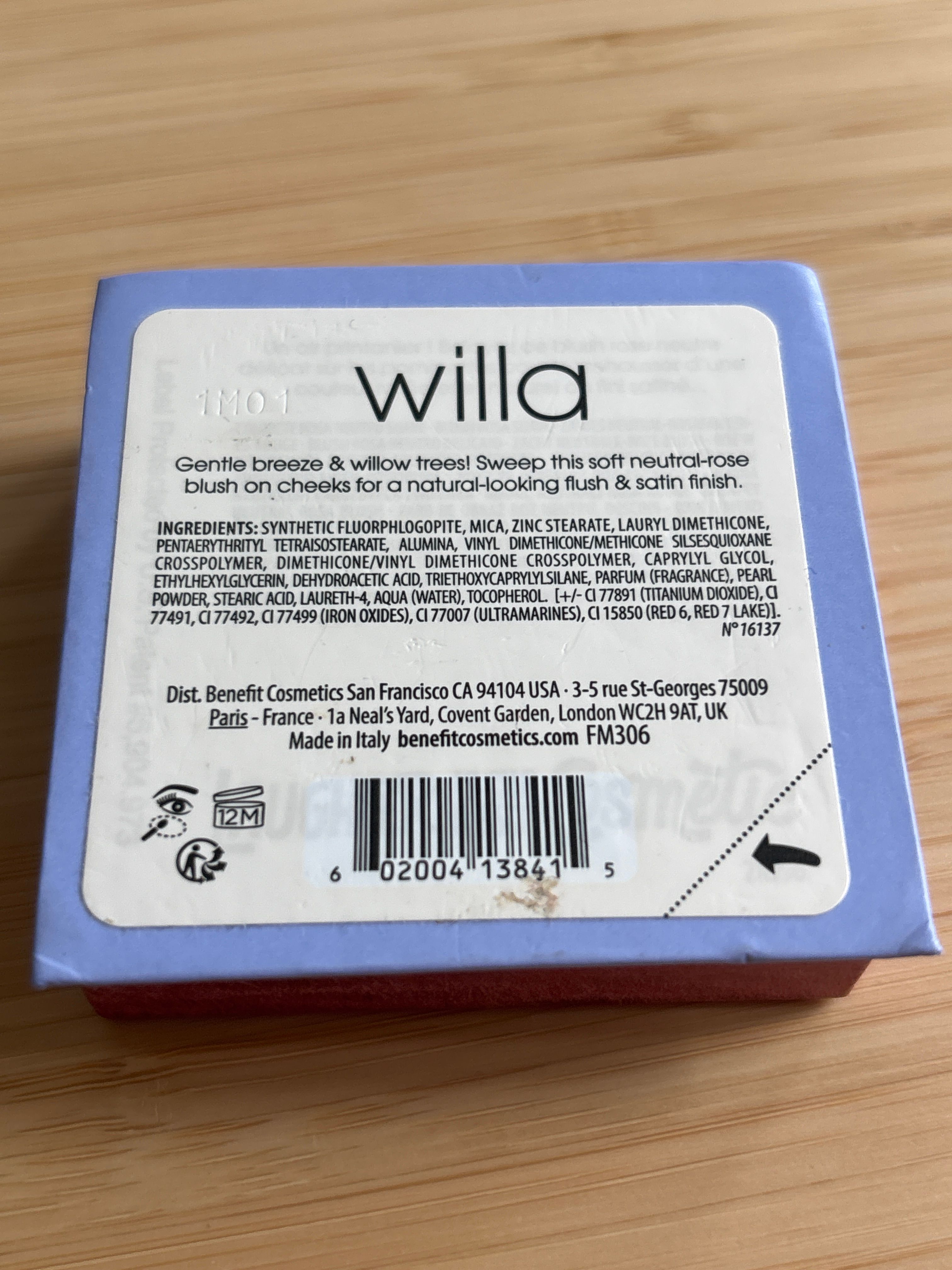 Benefit Cosmetics Willa玫瑰豆沙胭脂蜜粉 真實評價/用後感 byC**. 2 Benefit Cosmetics Willa玫瑰豆沙胭脂蜜粉 真實評價/實測照片 byC**. 2