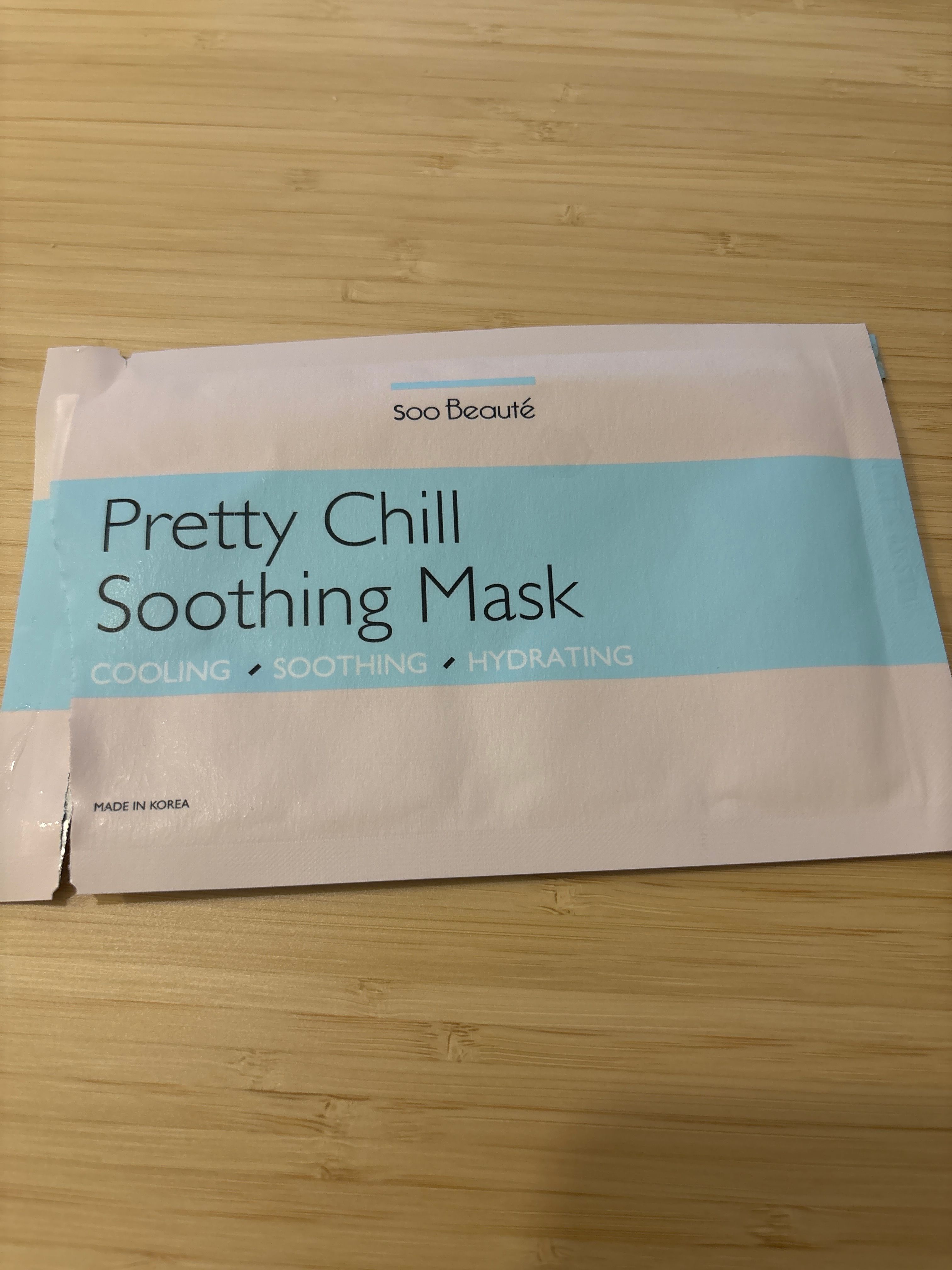 Soo Beauté 純素舒緩冰感保濕面膜 真實評價/實測照片 byC**. 2