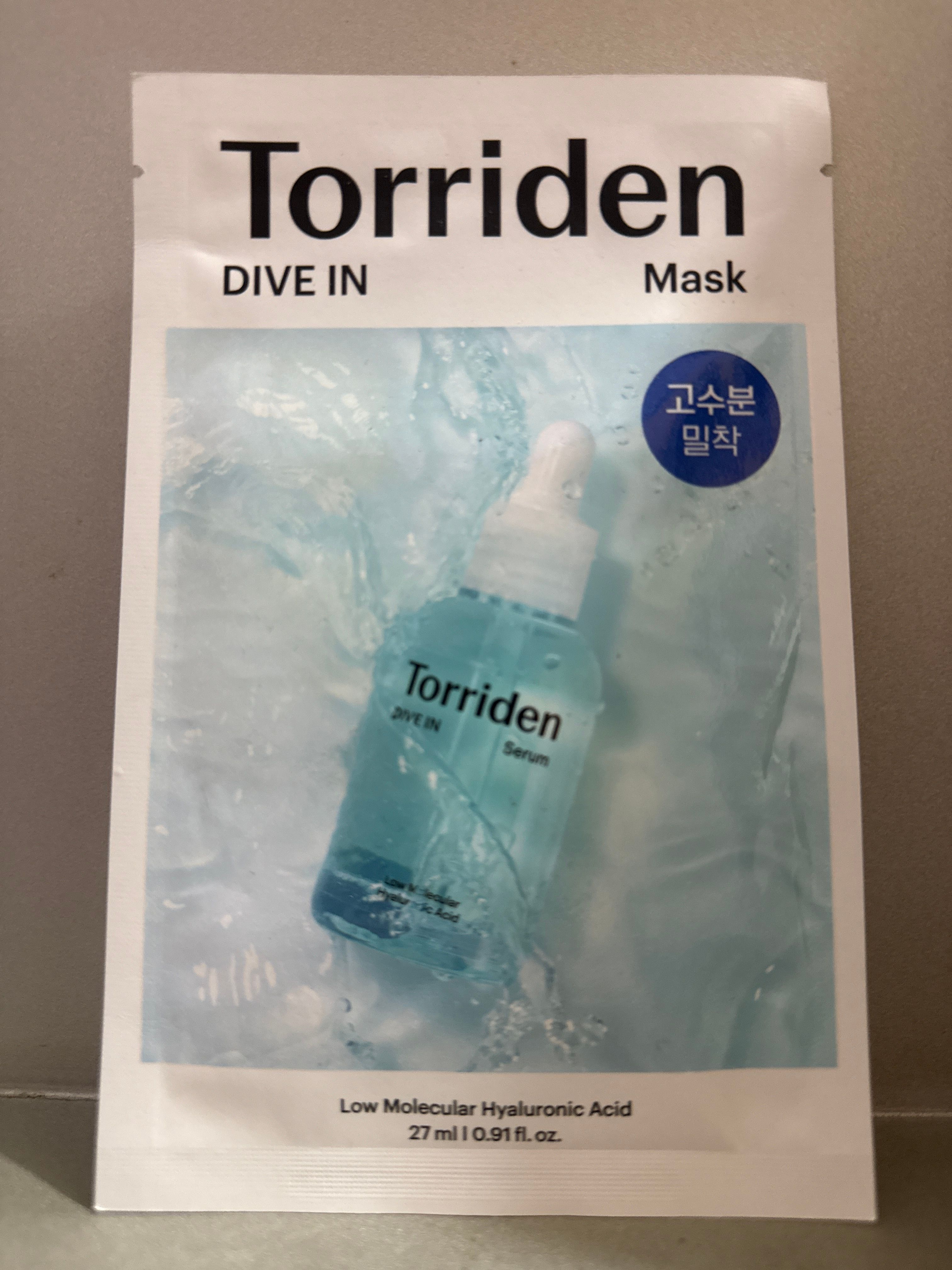 Torriden 低分子透明質酸深層保濕面膜 真實評價/實測照片 byS*E 1