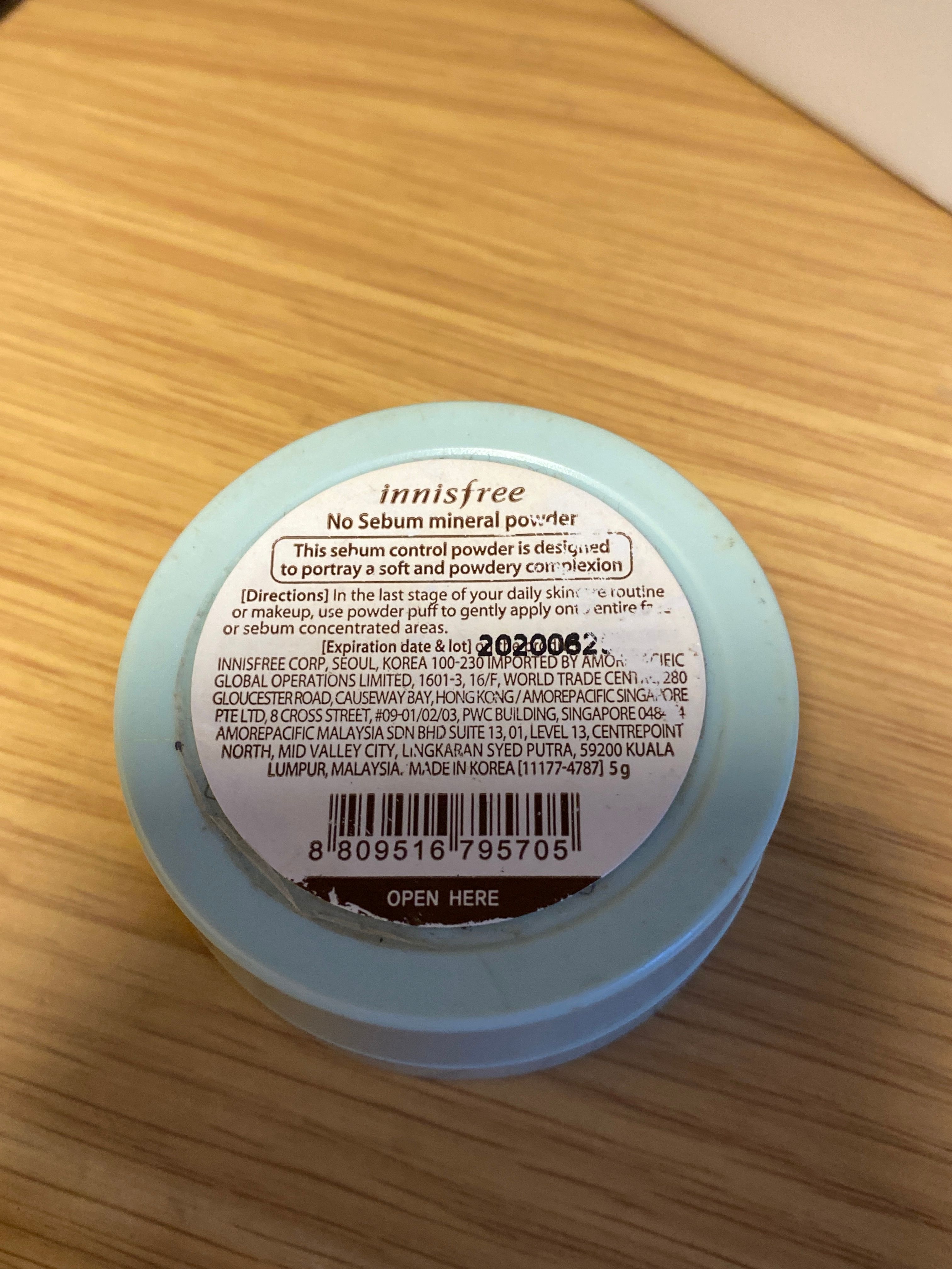 Innisfree 控油礦物質散粉 真實評價/實測照片 byWa**bi 2