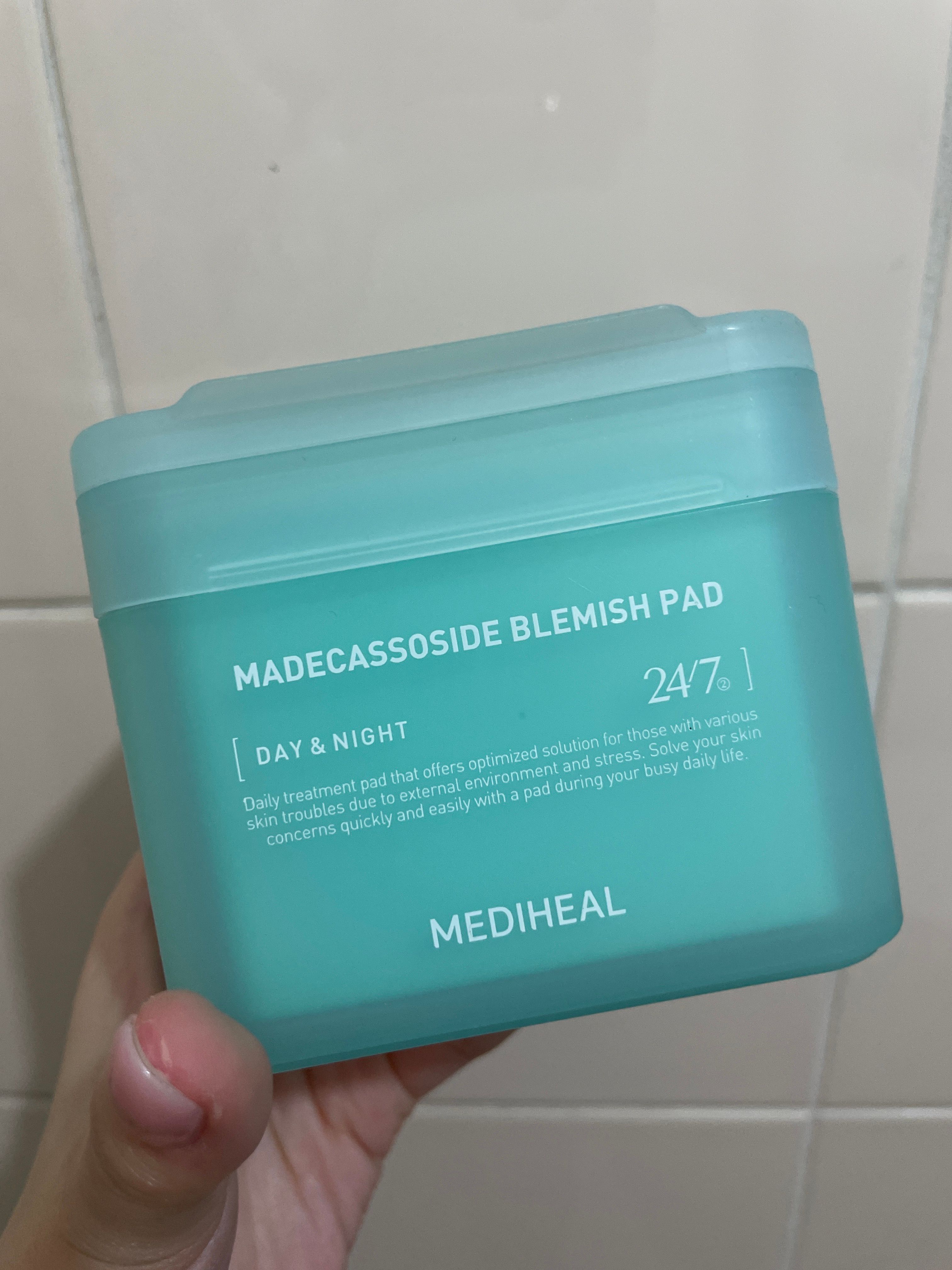 Mediheal 積雪草舒緩淡印護理棉片 真實評價/實測照片 byyu****ng 2