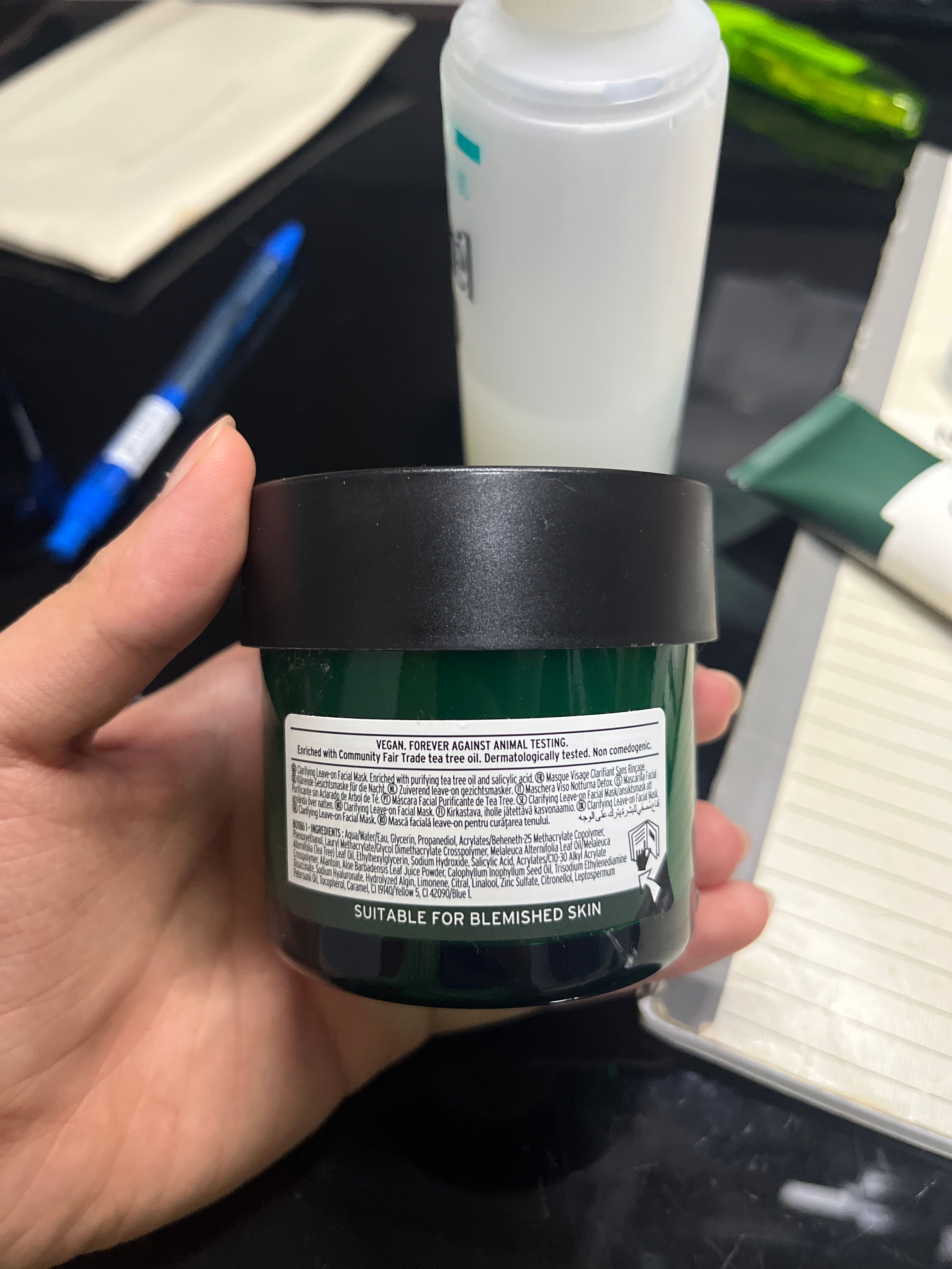 The Body Shop 茶樹抗瑕疵睡眠面膜 Tea Tree Anti-imperfection Night Mask 真實評價/實測照片 bysuk****************com 1