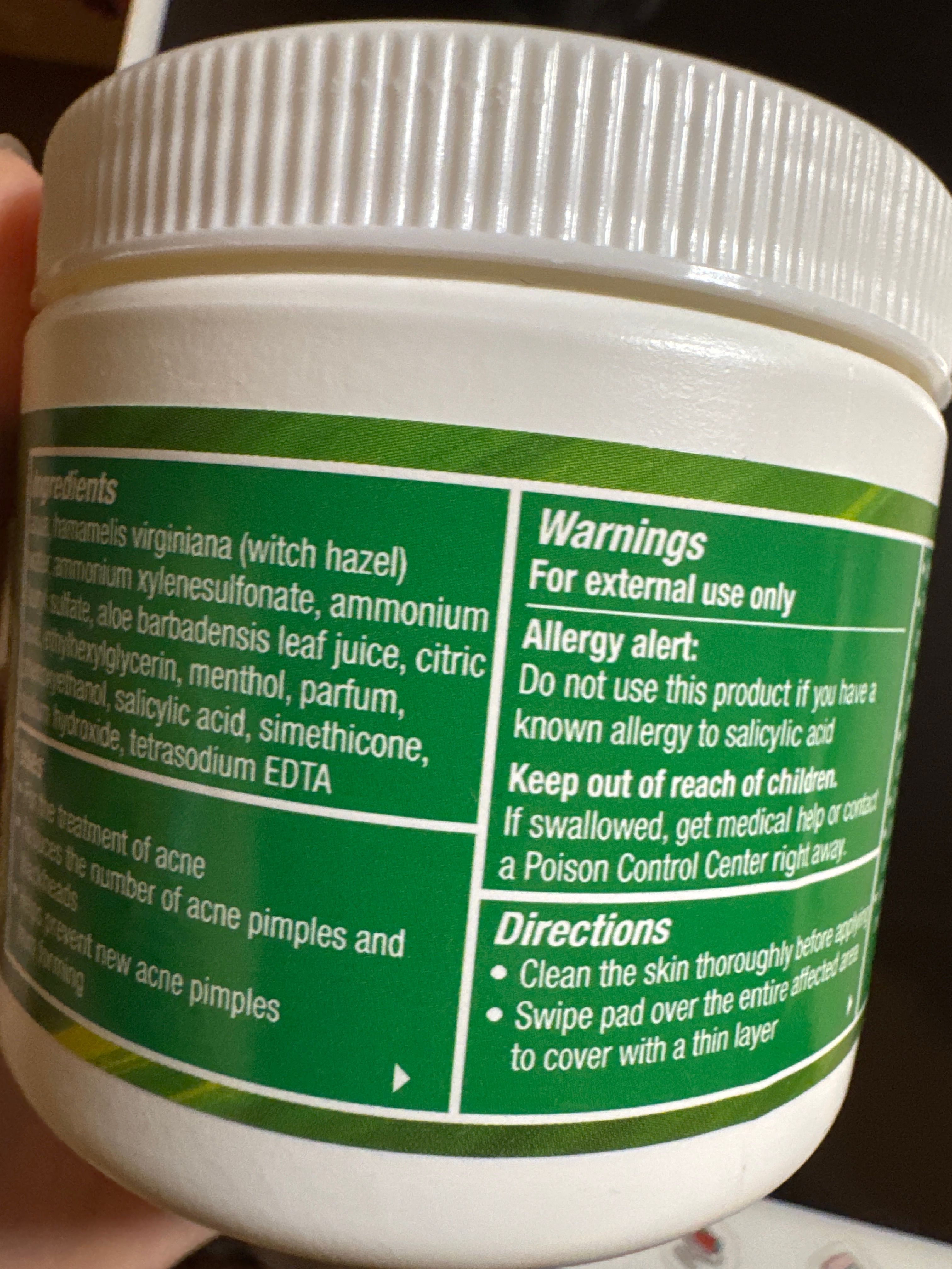 Stridex 0.5%水楊酸棉片 真實評價/實測照片 byyi****yn 2