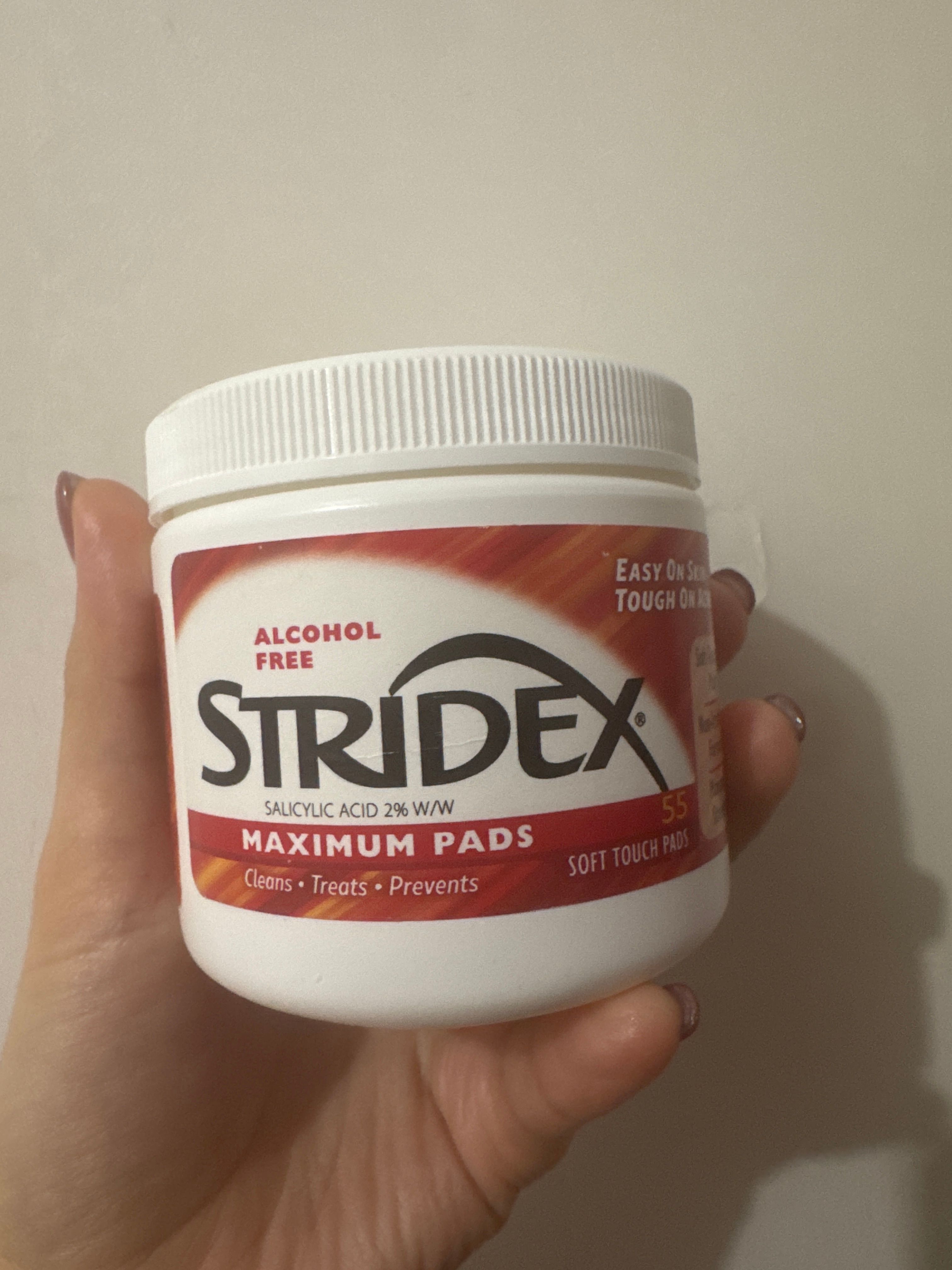 Stridex 2%水楊酸棉片 真實評價/實測照片 bytob*************com 1