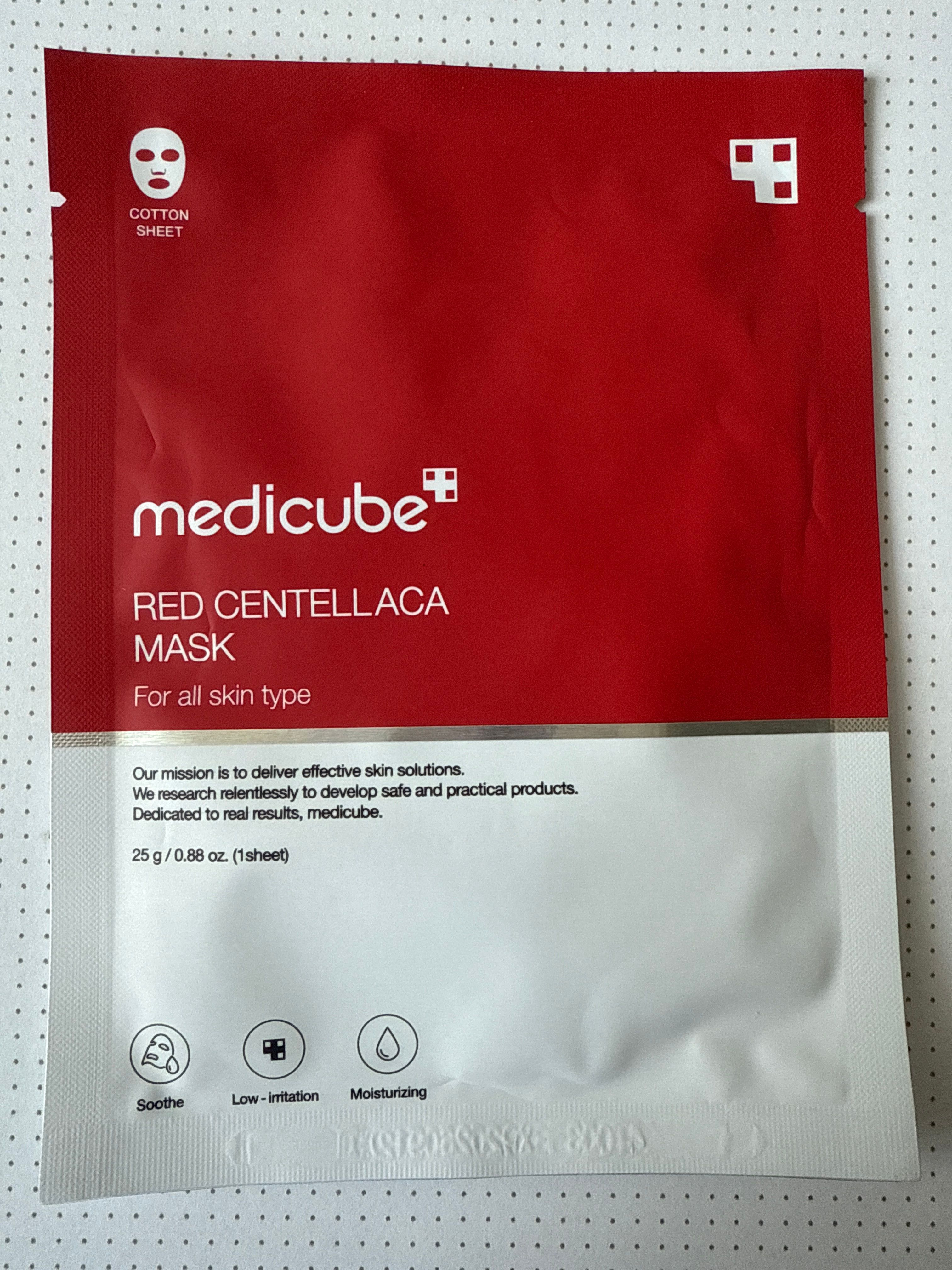 Medicube RED積雪草修復面膜 真實評價/實測照片 bydor***************com 2